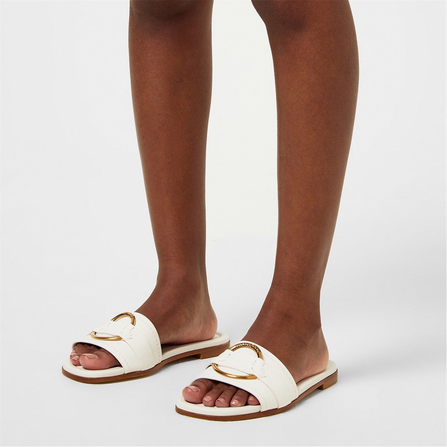 Moncler J1 09B 4C00160 M4097 032 Bell Leather Slide Sandals Size US 11 / IT 41 - 5 Thumbnail
