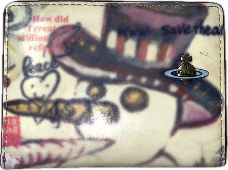 Vivienne Westwood Vivienne Westwood Snowman graffiti wallet card case Size ONE SIZE - 2 Thumbnail
