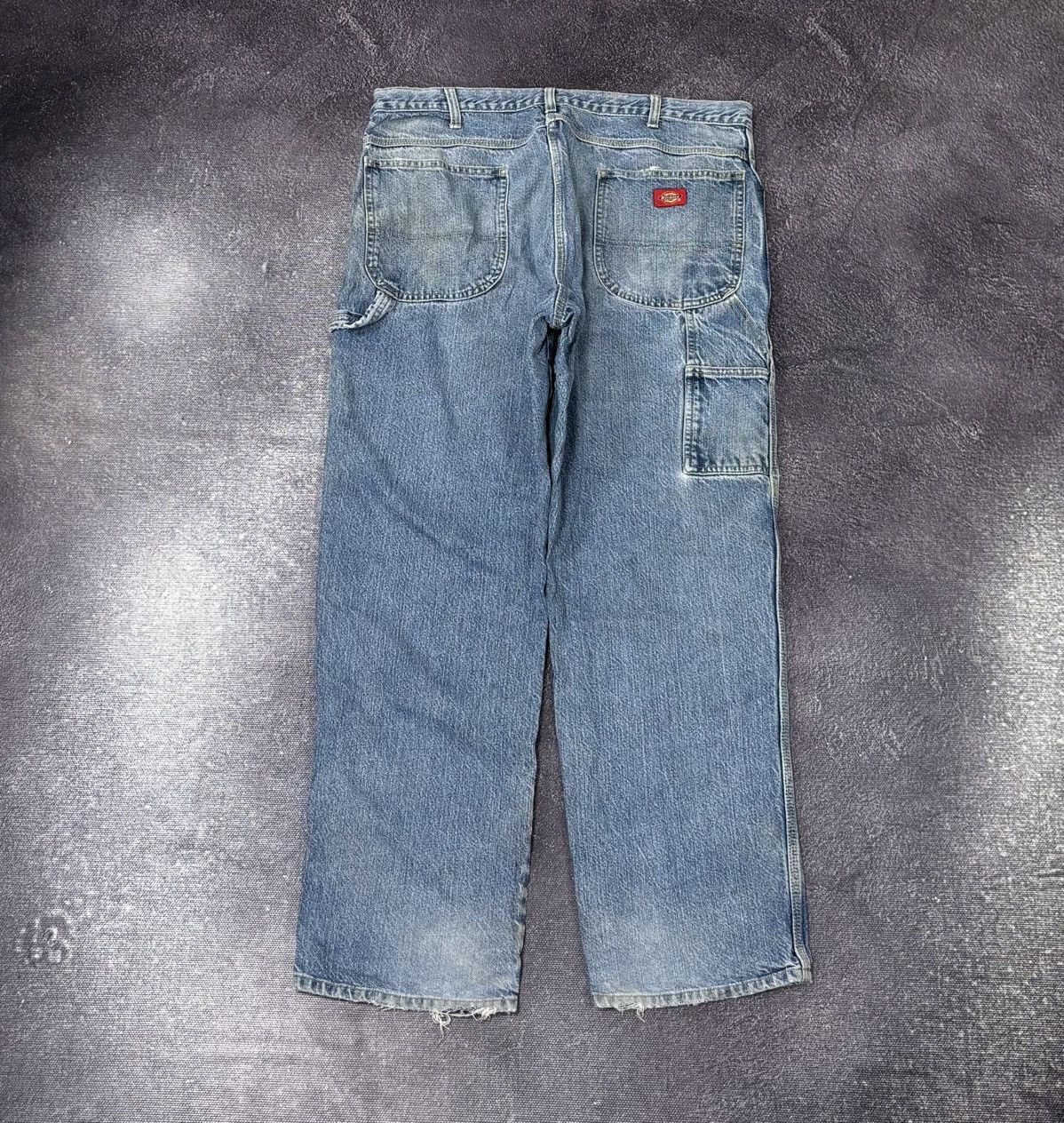 Dickies Vintage Dickies Faded Light Blue Washed Work Baggy Jeans Size US 38 / EU 54 - 1 Thumbnail