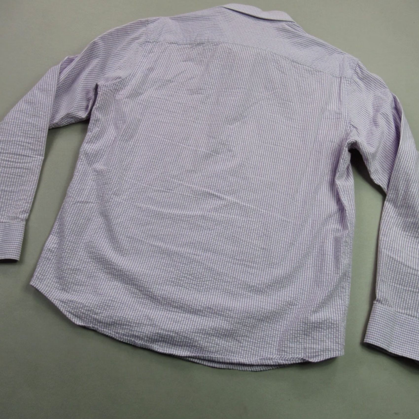 UNTUCKit UNTUCKit Shirt Mens XL Long Sleeve Button Front Casual Purple Checks Slim Fit Size US XL / EU 56 / 4 - 6 Thumbnail