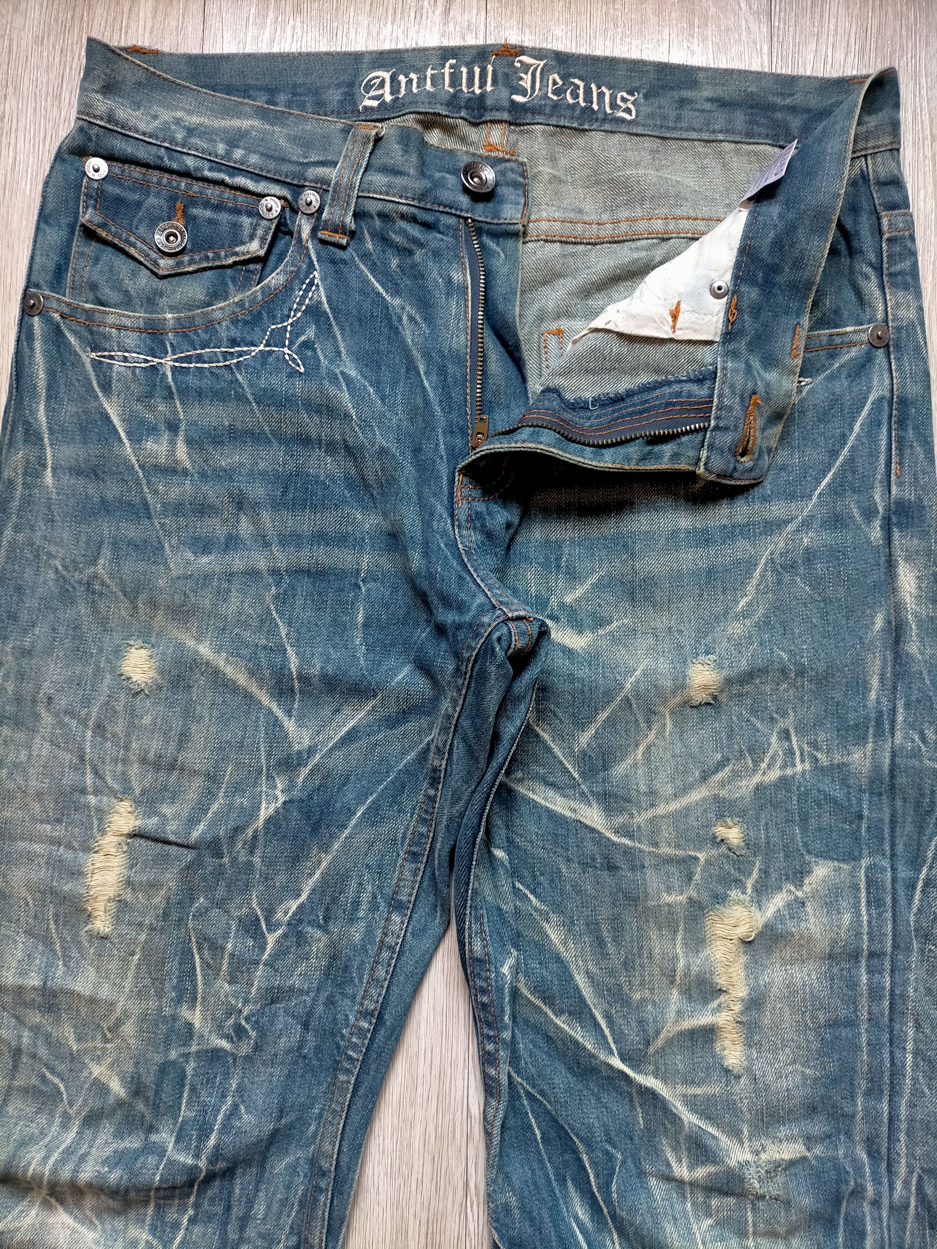 Le Grande Bleu (L.G.B.) Flare Antfui Jeans Acid Wash boot cut denim Size US 33 - 3 Thumbnail