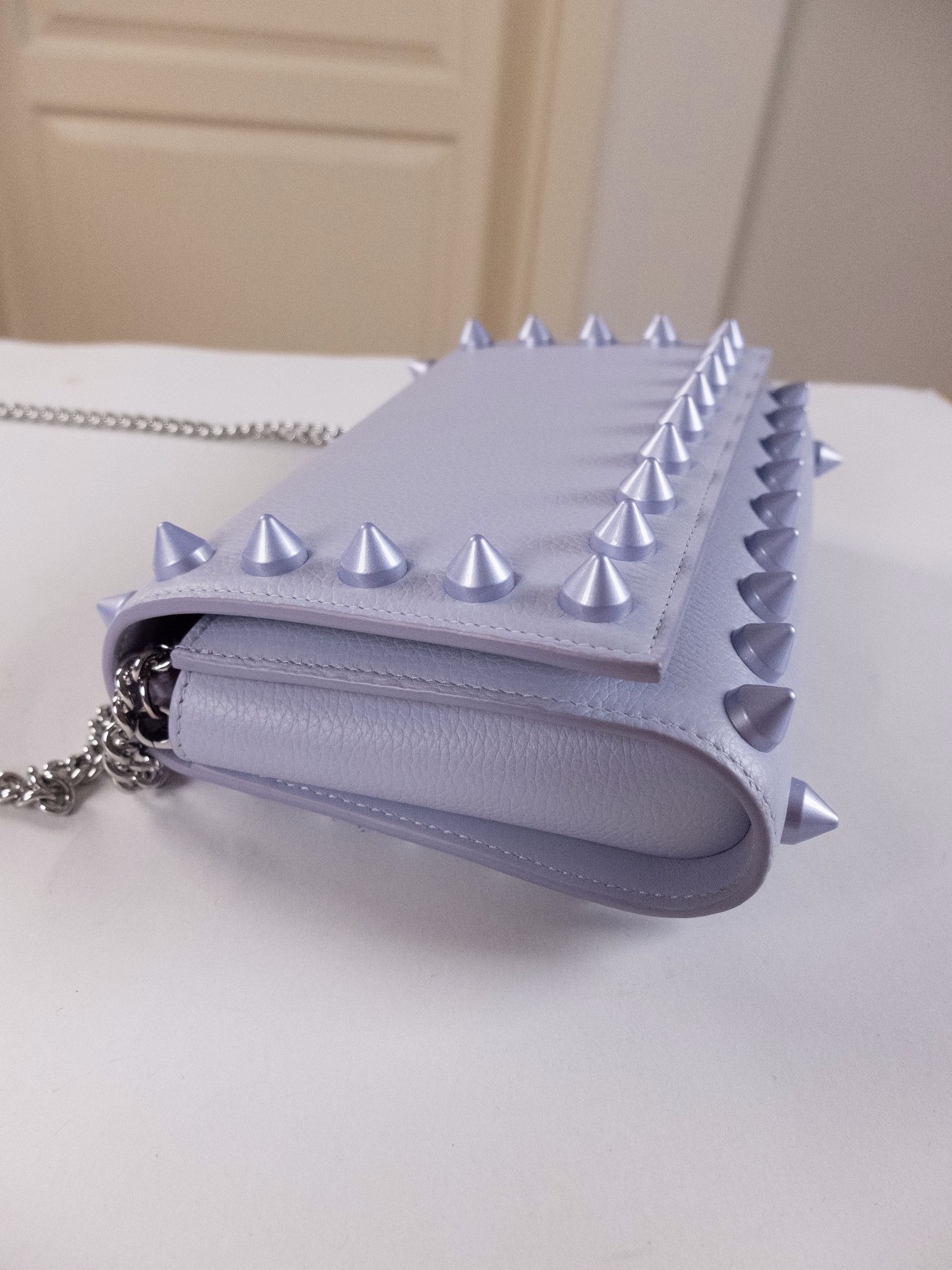Christian Louboutin CHRISTIAN LOUBOUTIN Paloma lilac skylight studs shoulder bag Size ONE SIZE - 8 Thumbnail