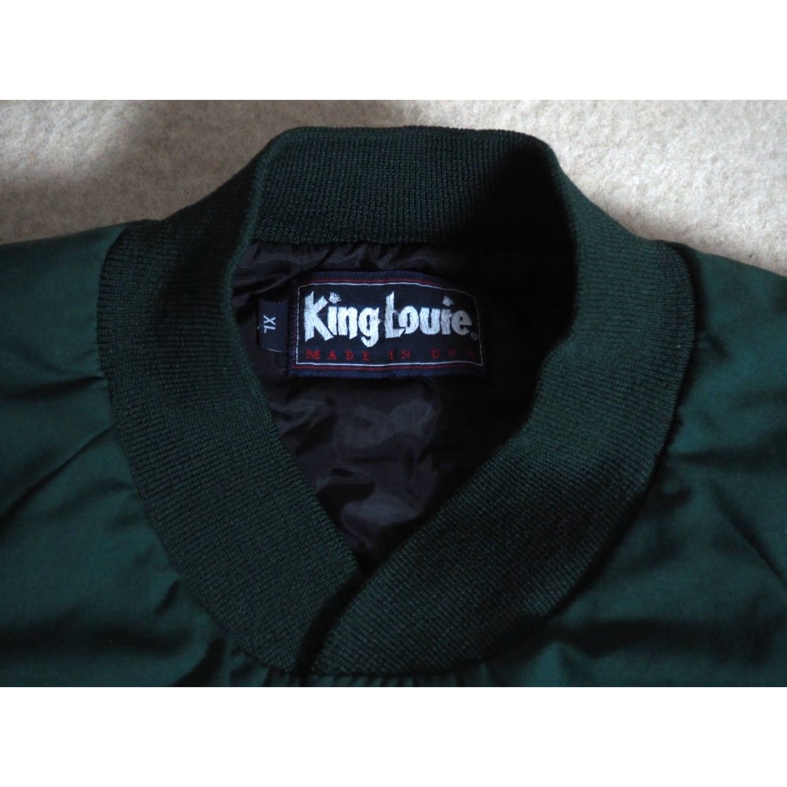 Vintage VINTAGE King Louie Bomber Jacket Men XL Green USA Snap Size US XL / EU 56 / 4 - 4 Thumbnail