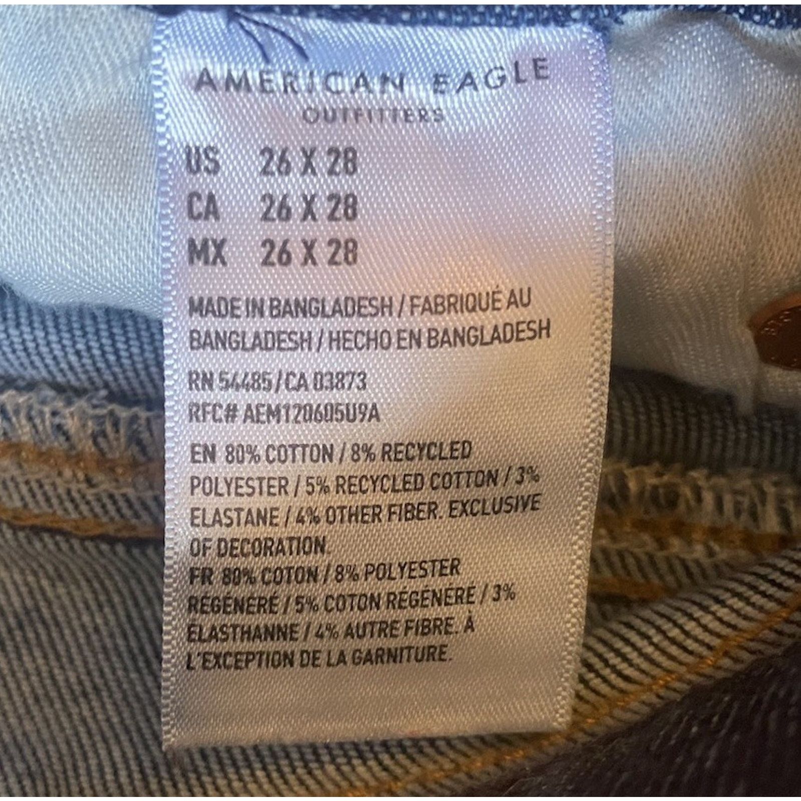 American Eagle Outfitters American Eagle Airflex Jeans Women’s 26 X 28 Size 26" / US 2 / IT 38 - 3 Thumbnail