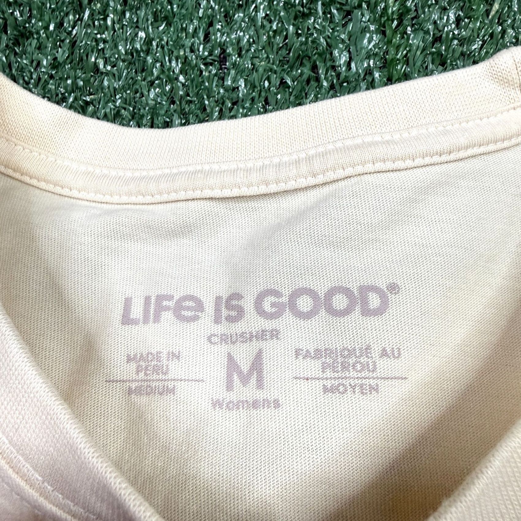 Life is Good Life Is Good Shirt Women M White Long Sleeve Crew Neck Casual Vintage No Size M / US 6-8 / IT 42-44 - 4 Thumbnail