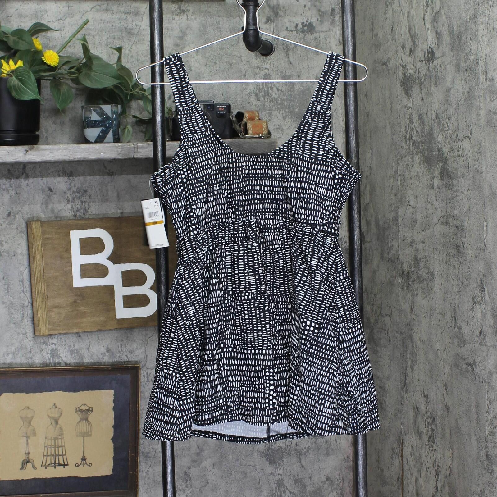 Other Nwt Island Escape Size Swim Dress One Piece Black Multi 16w Size ONE SIZE - 2 Thumbnail