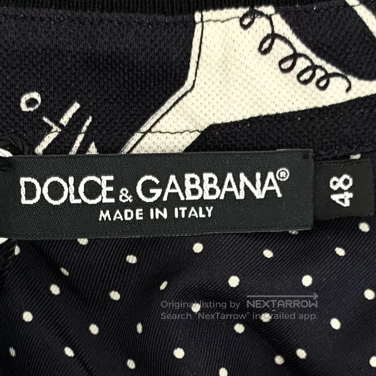 Dolce & Gabbana Dolce Gabbana Black cotton short-sleeved polo shirt with m Size US M / EU 48-50 / 2 - 5 Thumbnail