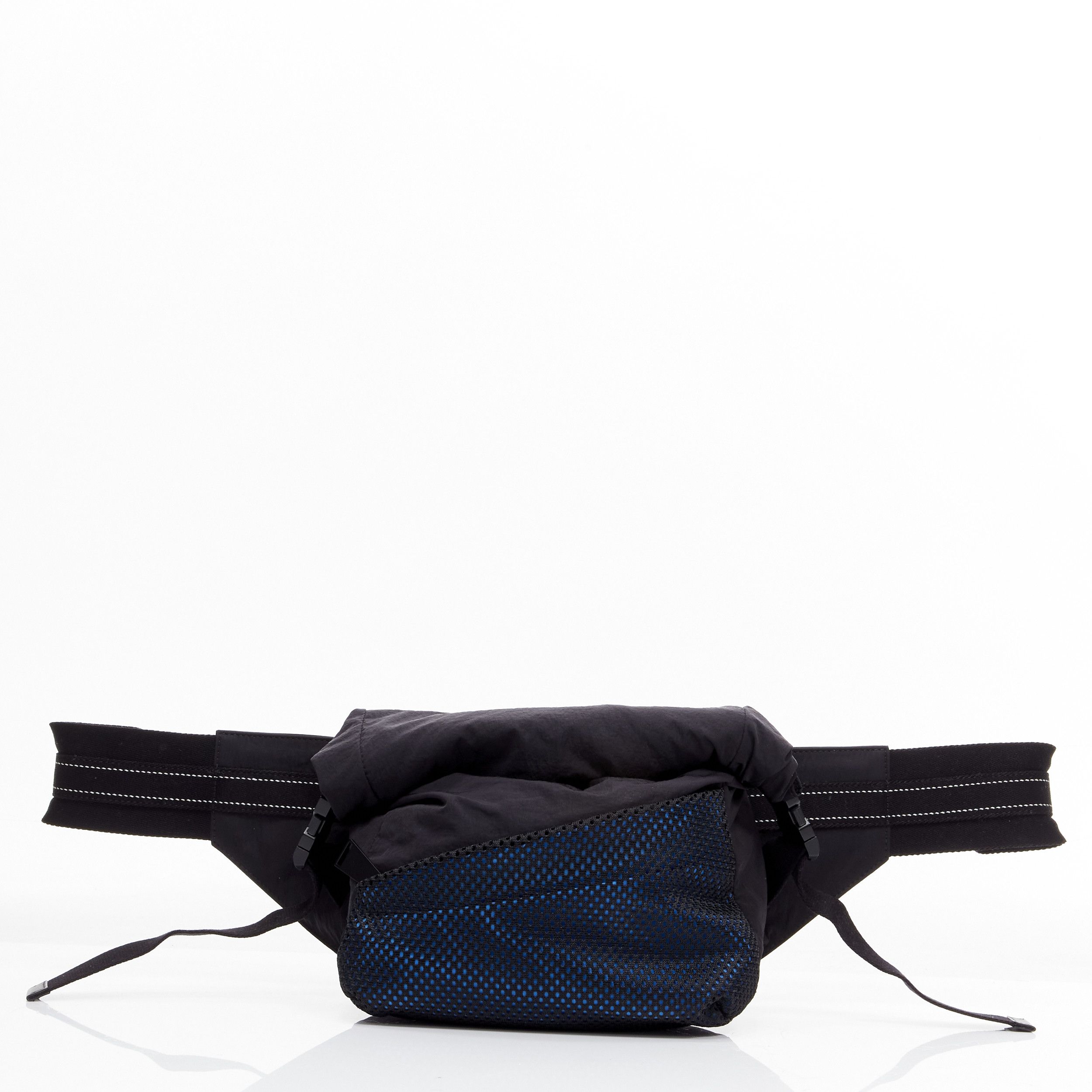Bottega Veneta BOTTEGA VENETA Daniel Lee blue black nylon mesh technical buckle waist belt bag Size ONE SIZE - 1 Thumbnail