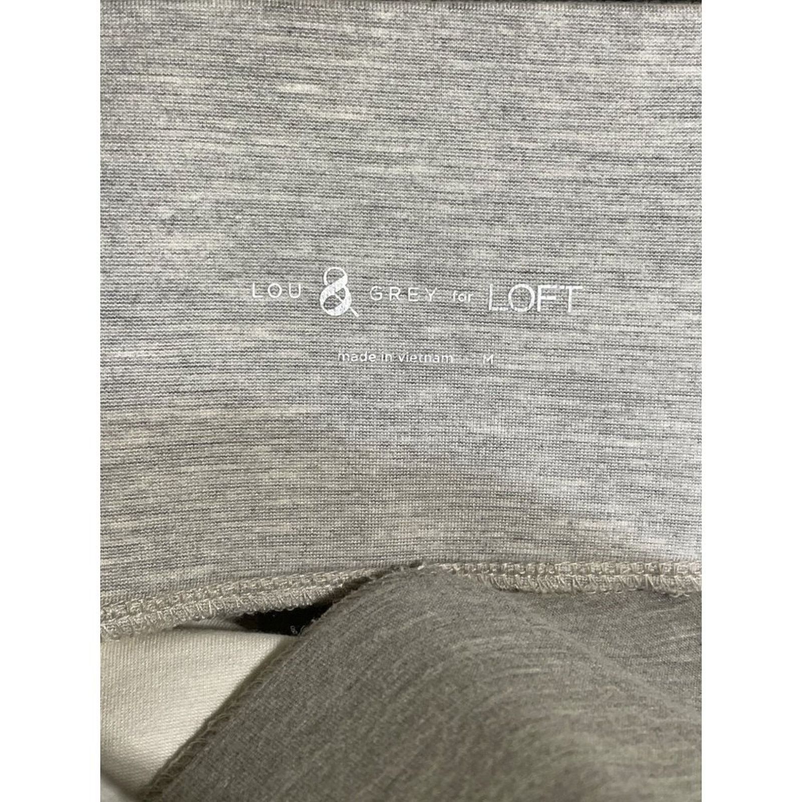 Lou & Grey Lou & Grey Leggings Womens Medium Elastic Waistband Gray Size 29" - 5 Thumbnail