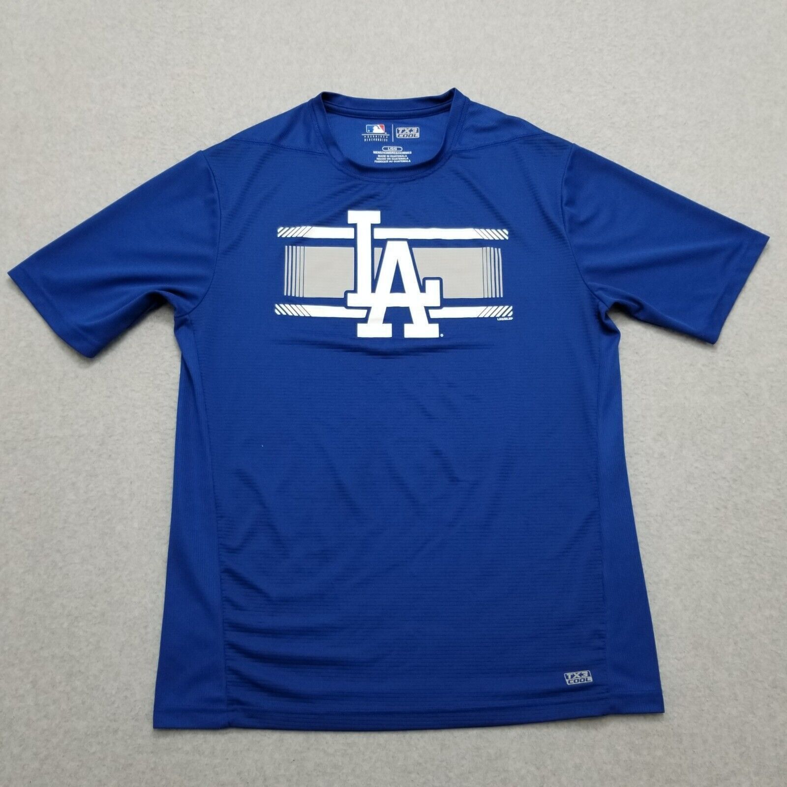MLB LA Dodgers Baseball Shirt Mens Large Short Sleeve TX3 Cool Size US L / EU 52-54 / 3 - 1 Thumbnail