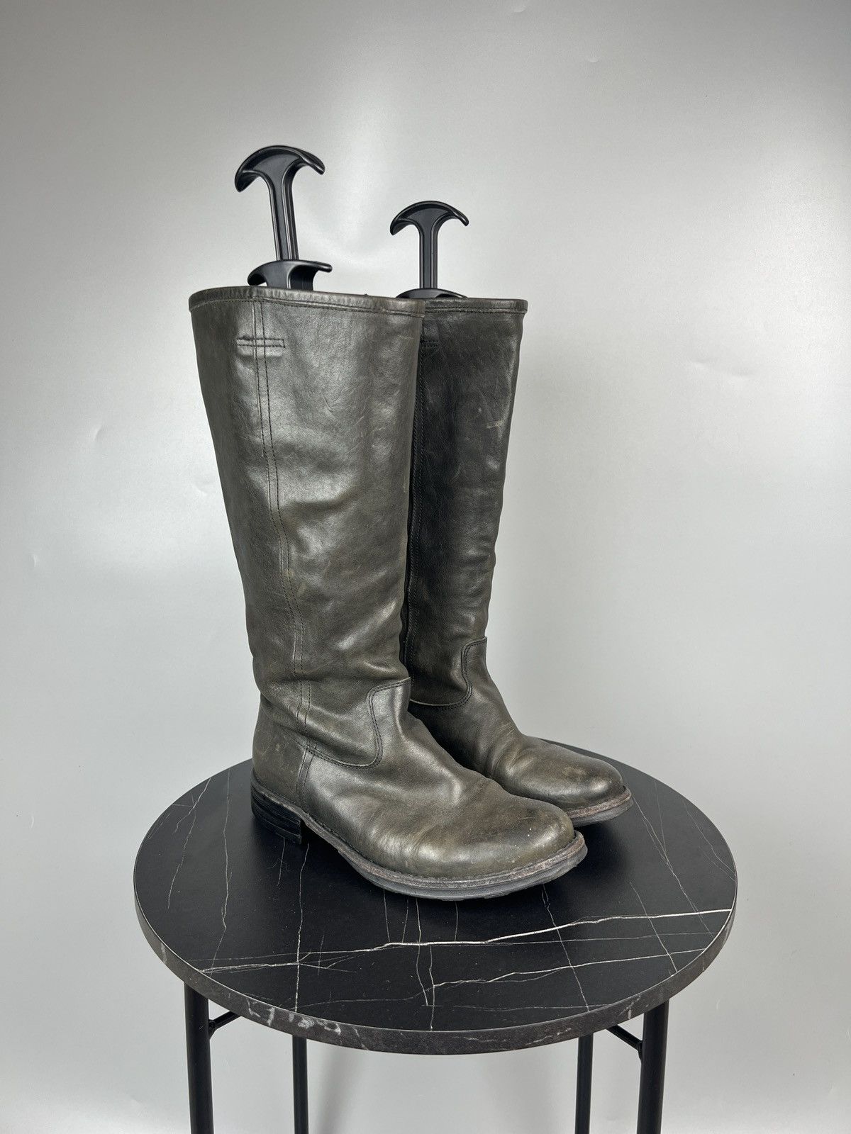 Fiorentini + Baker Florentini + Baker Leather Knee High Boots (Y0432) Size US 6.5 / IT 36.5 - 2 Thumbnail
