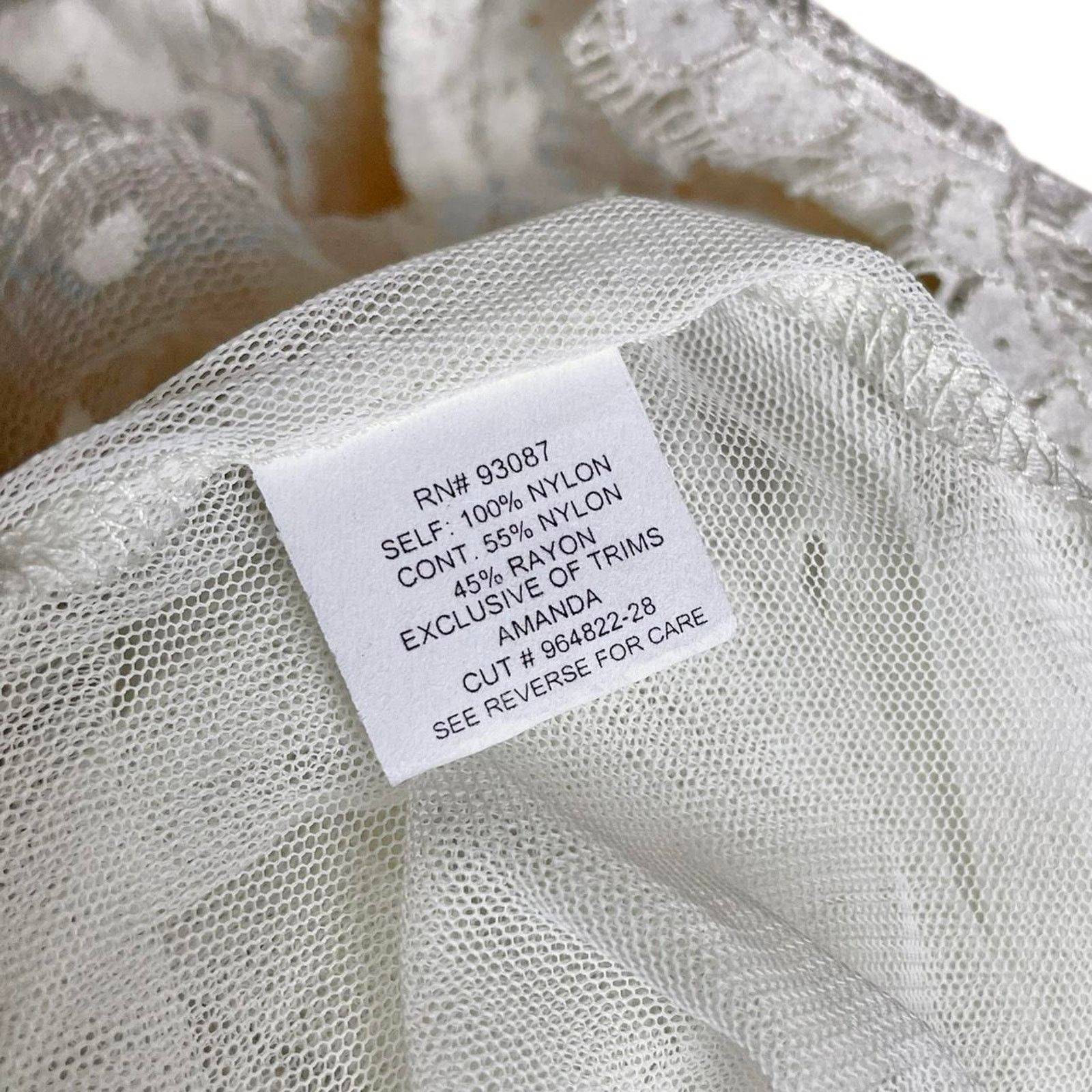 Vintage Deadstock VTG Claire Pettibone sheer lace maxi slip dress Size L / US 10 / IT 46 - 5 Thumbnail