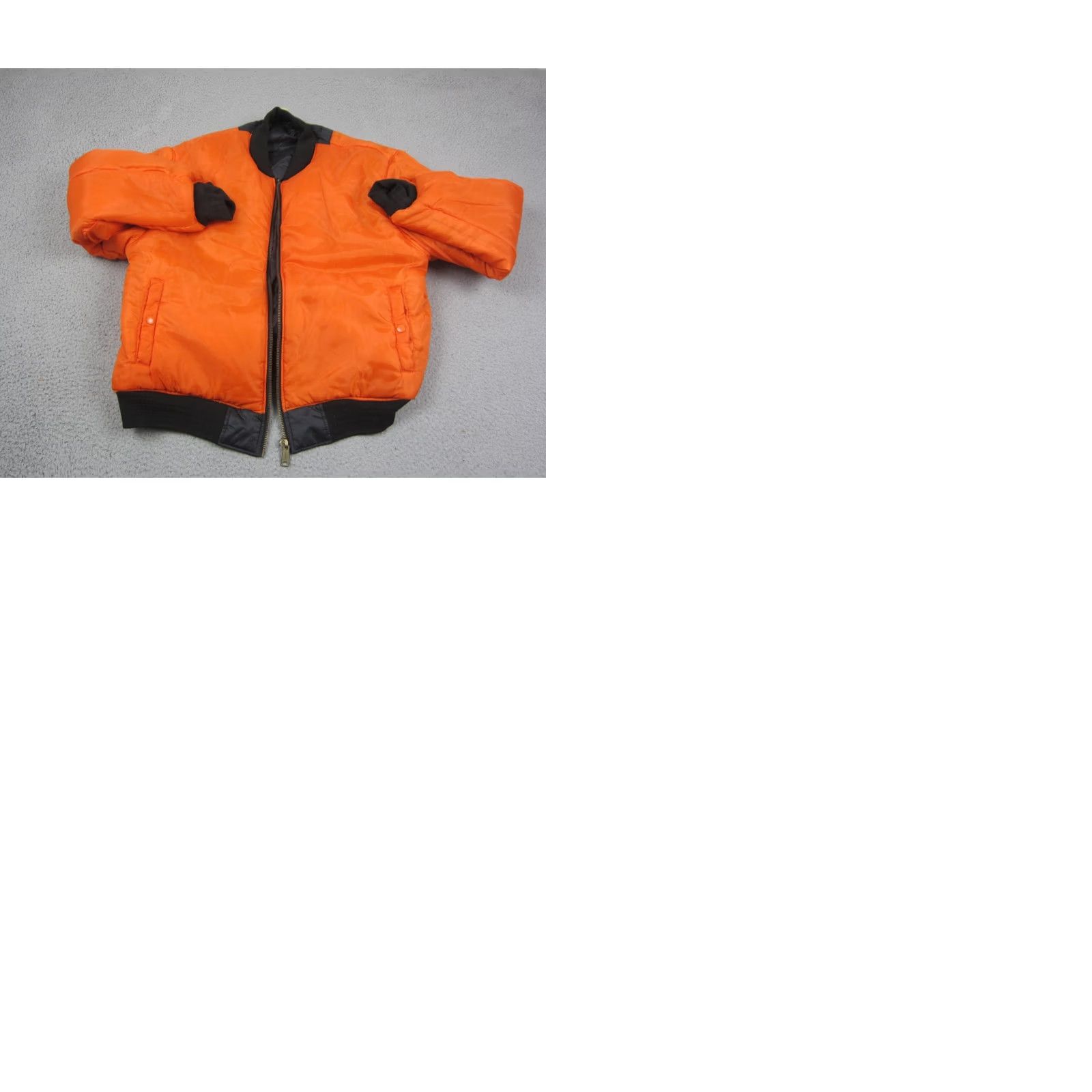 Vintage VINTAGE Bomber Jacket Men XL Blue Orange Reversible Full Zip Flight Size US XL / EU 56 / 4 - 9 Thumbnail