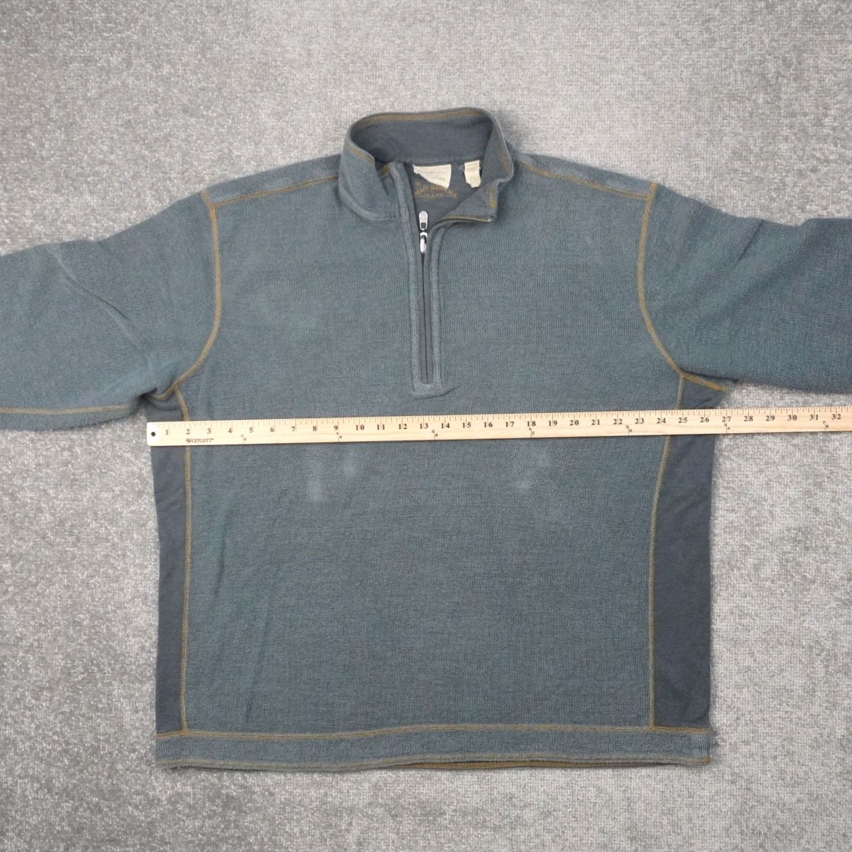 Tommy Bahama Tommy Bahama Reversible 1/4 Zip Mens 2XL Gray Long Sleeve Pullover Sweatshirt Size US XXL / EU 58 / 5 - 4 Thumbnail