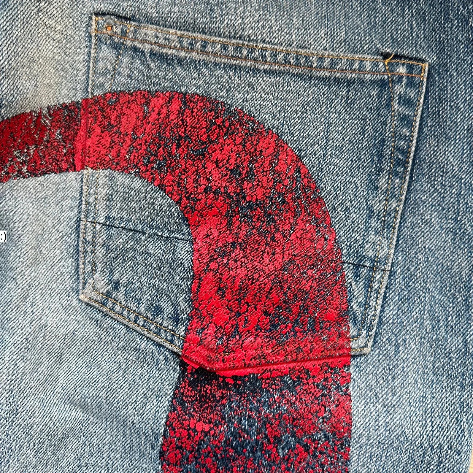 Evisu Jeans Evisu Daicock Lot 2000 Red Size US 30 / EU 46 - 3 Thumbnail