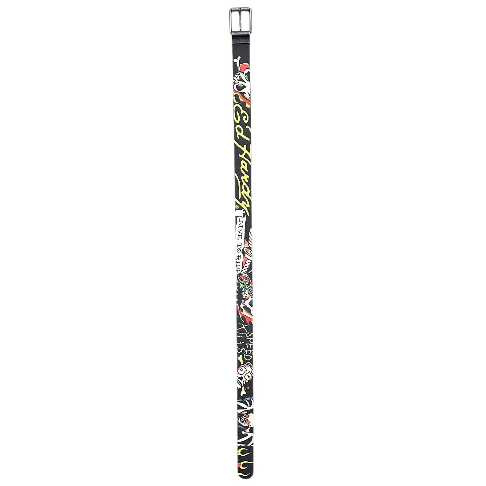 Ed Hardy Ed Hardy Men's Live To Ride Reversible Belt Size 40 - 2 Thumbnail