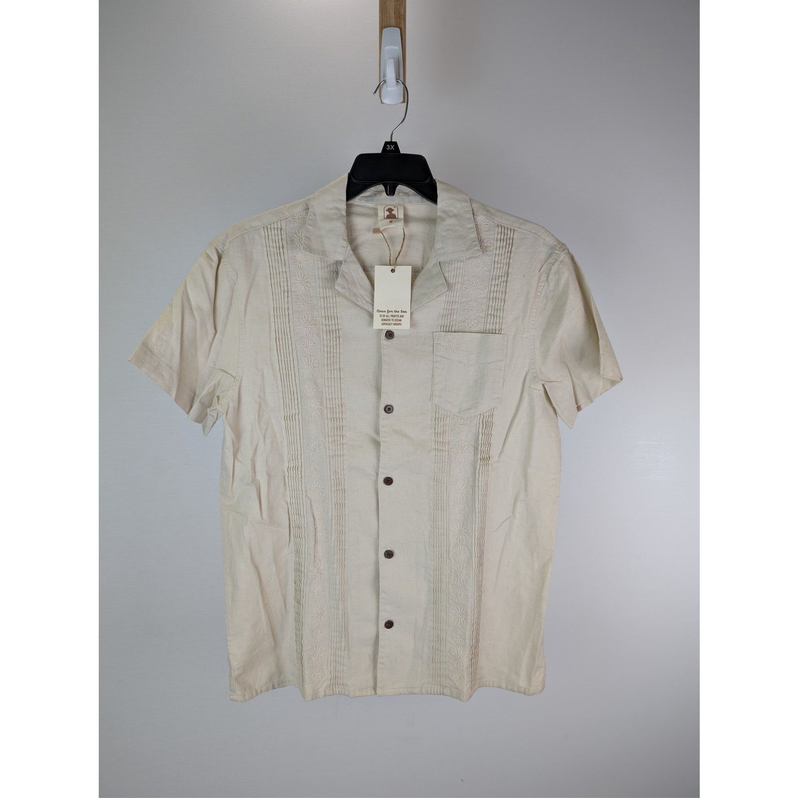 Other o1rshd1 CC20 Dandy Del Mar Brisa Linen Shirt Vintage Ivory Size US M / EU 48-50 / 2 - 1 Thumbnail