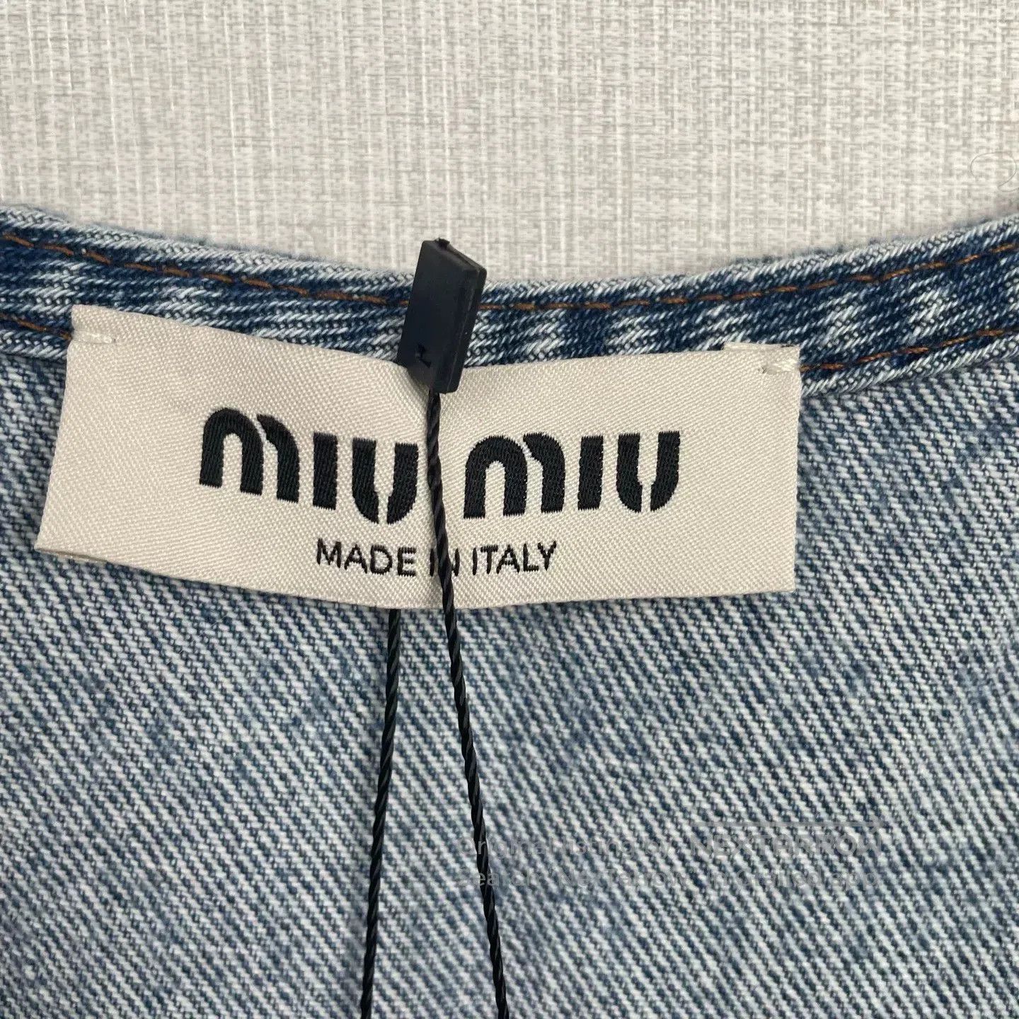 Miu Miu MiuMiu Print Denim Dress Size 38. Size US 38 / EU 54 - 2 Thumbnail