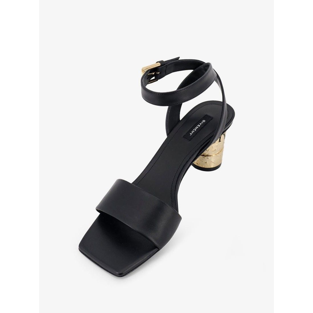 Givenchy GIVENCHY Tape Black Leather 65mm Heel Sandals New & Authenti Size US 9 / IT 39 - 4 Thumbnail