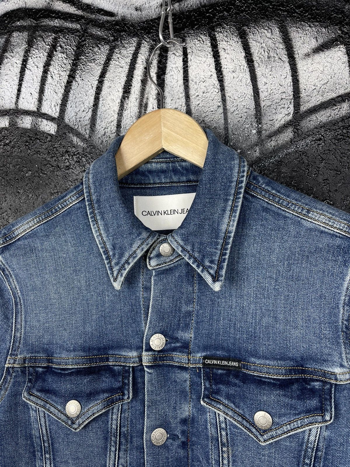 Calvin Klein Calvin Klein Jeans Foundation Trucker Denim Jacket Men’s S Size US S / EU 44-46 / 1 - 5 Thumbnail