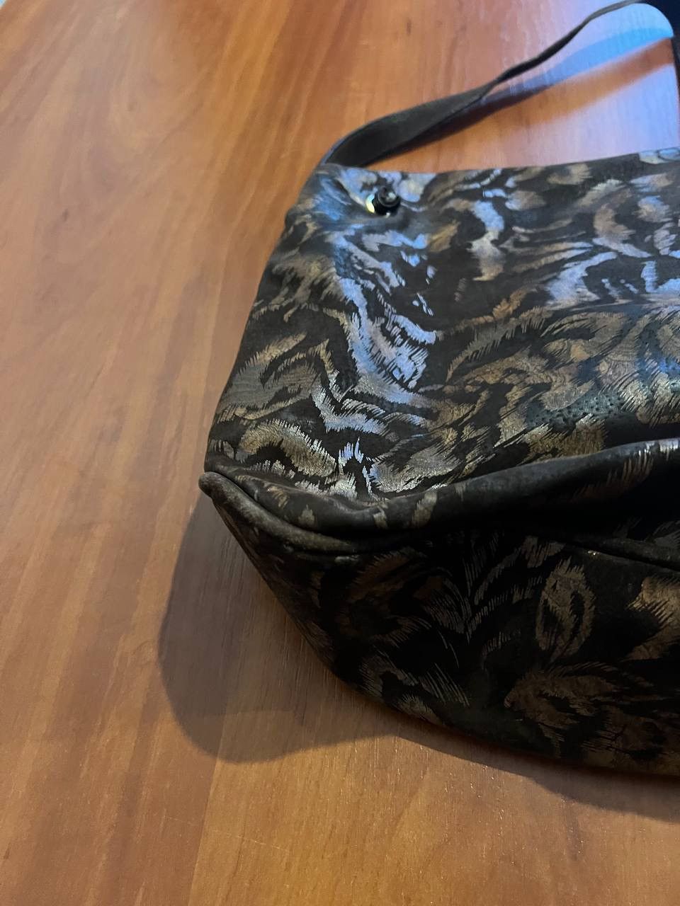 Vintage 90’S RARE VELVET LEATHER FLORAL CESARE PICCINI BAG Size ONE SIZE - 11 Thumbnail