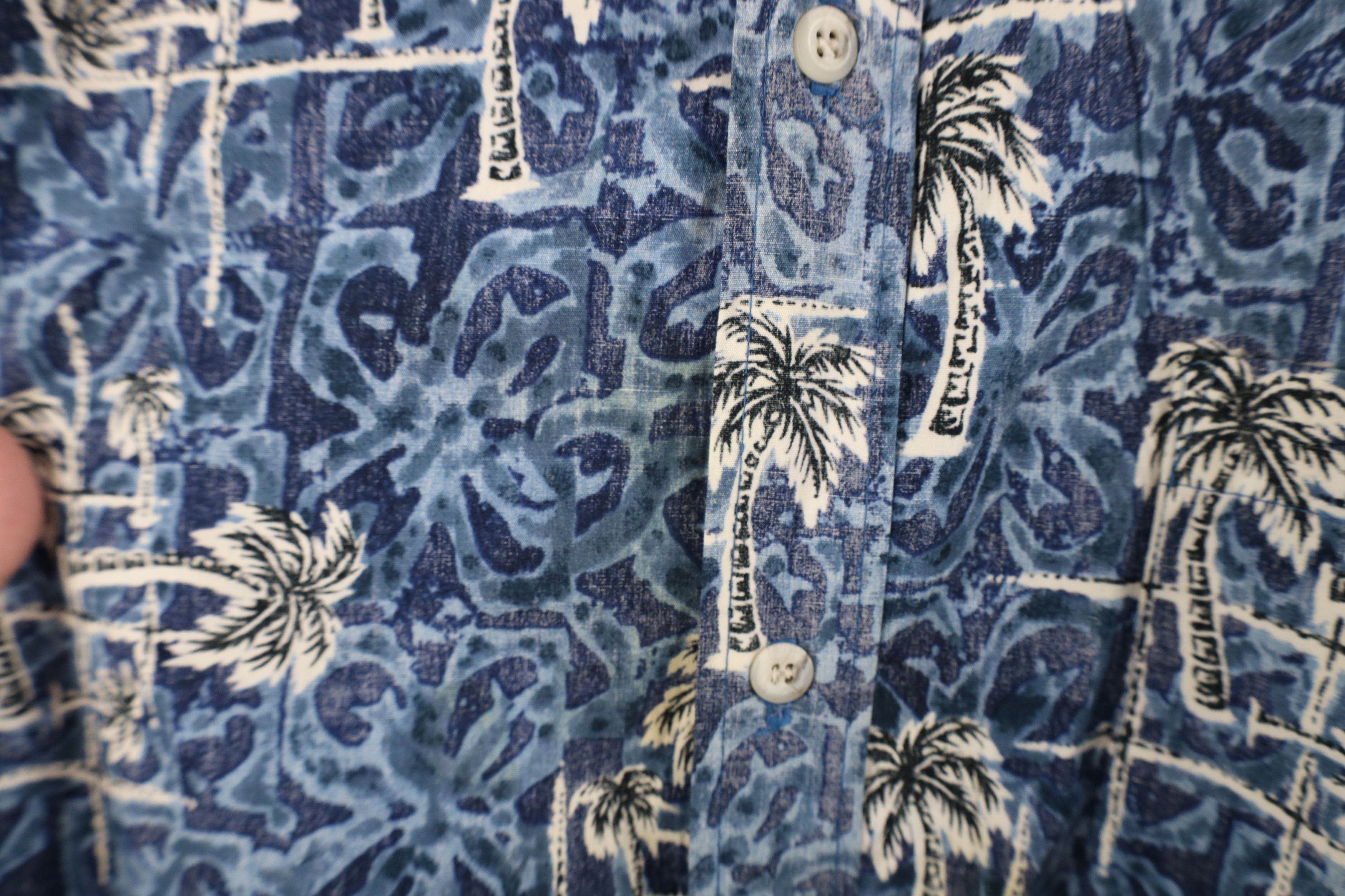 Vintage Vintage 90s Streetwear Tree Luau Hawaiian Button Shirt USA Size US XXL / EU 58 / 5 - 4 Thumbnail
