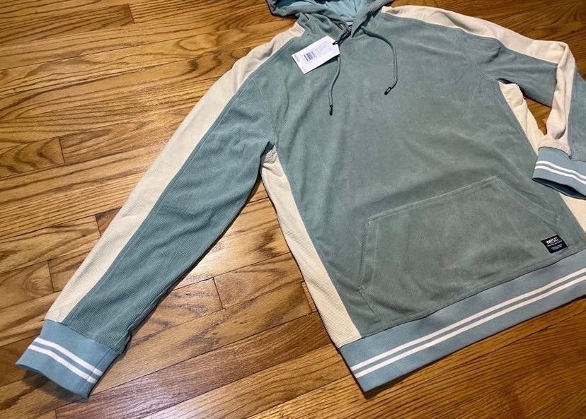 WeSC Wesc Massive Paneled Corduroy Hoodie Men’s Sz XL New! Size US XL / EU 56 / 4 - 4 Thumbnail