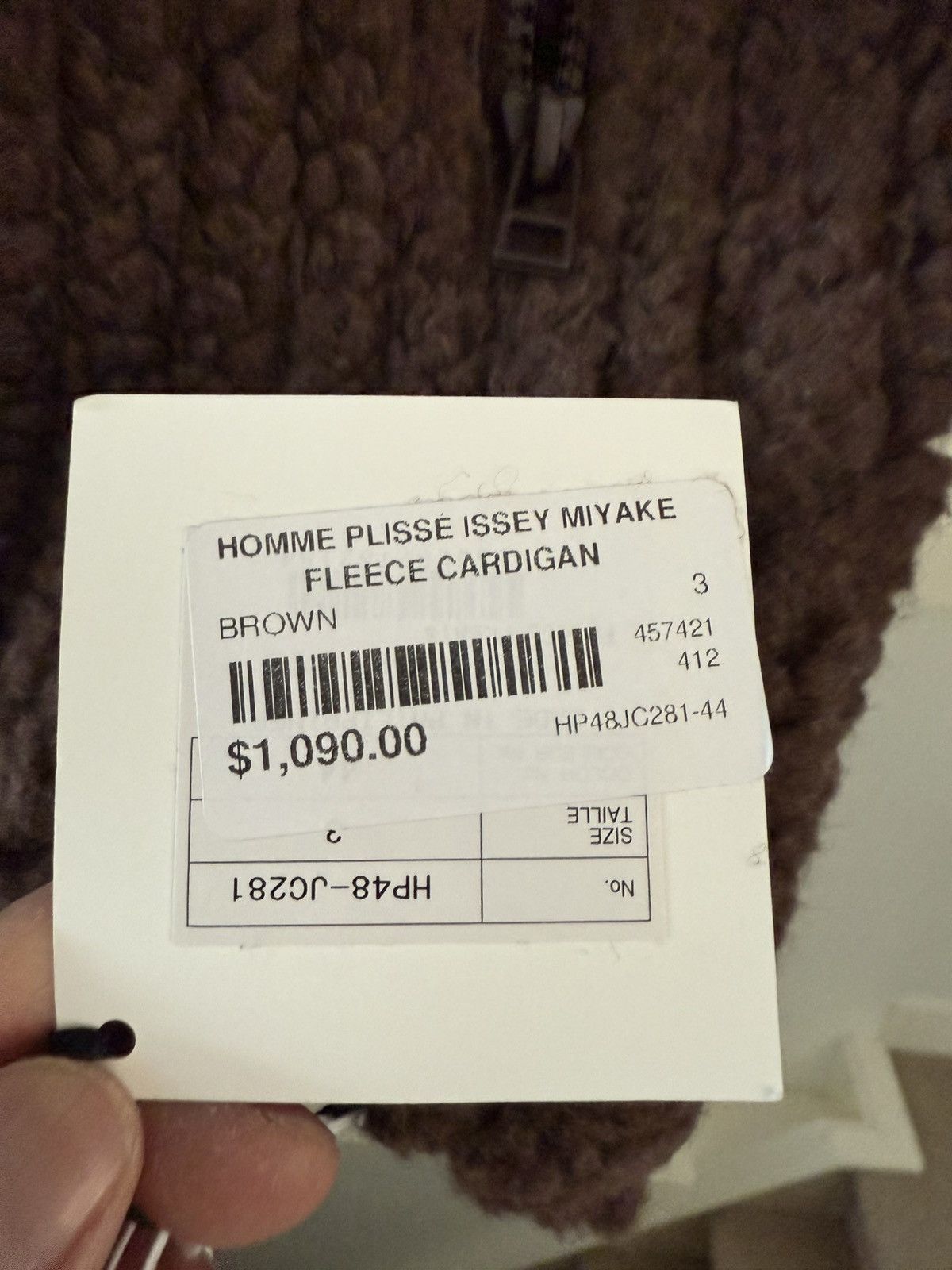 Homme Plisse Issey Miyake Fleece Pleats Jacket Size 3 Size US M / EU 48-50 / 2 - 4 Thumbnail