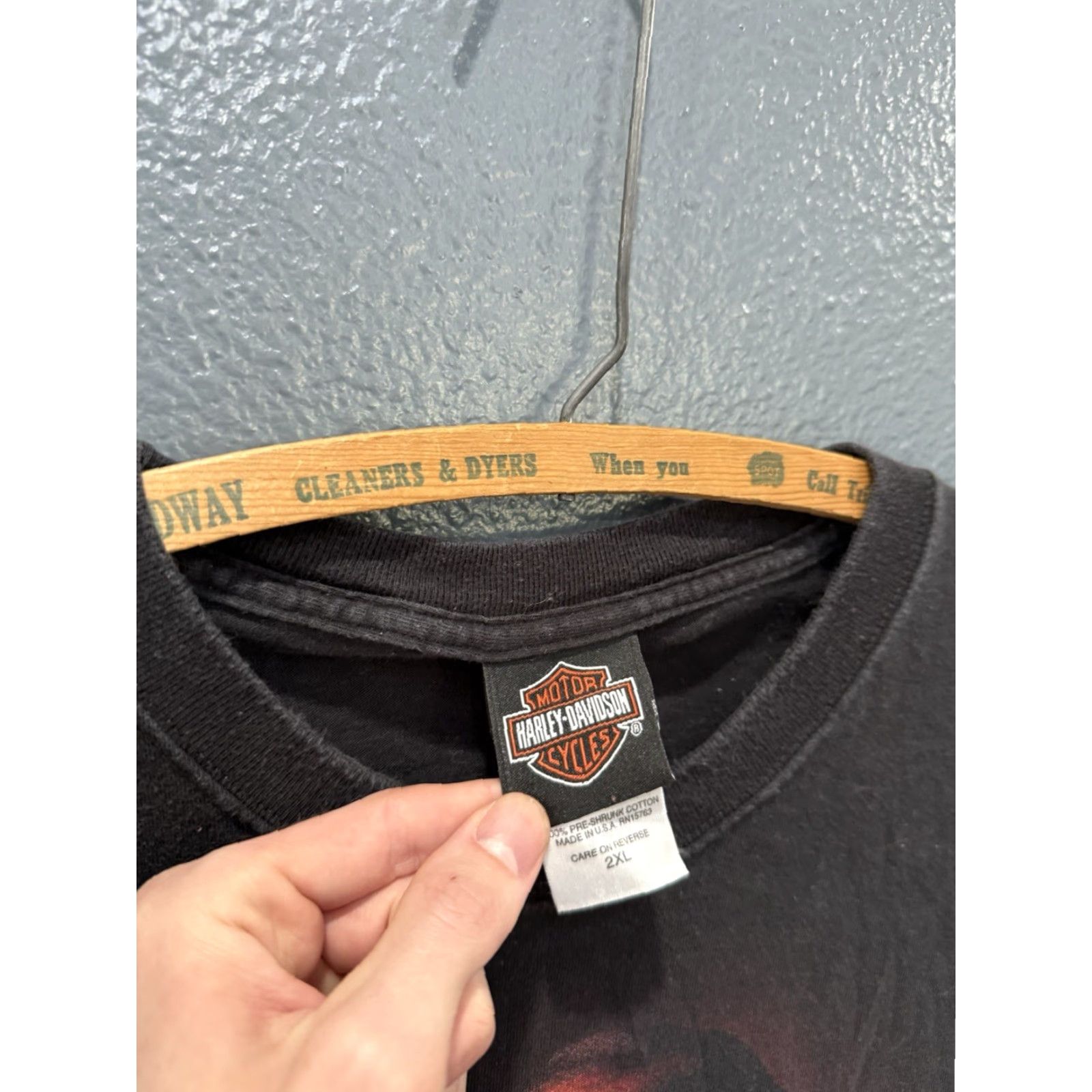Harley Davidson Harley-Davidson Tee Shirt Black 2XL Biker Mens Shirt Size US XXL / EU 58 / 5 - 2 Thumbnail