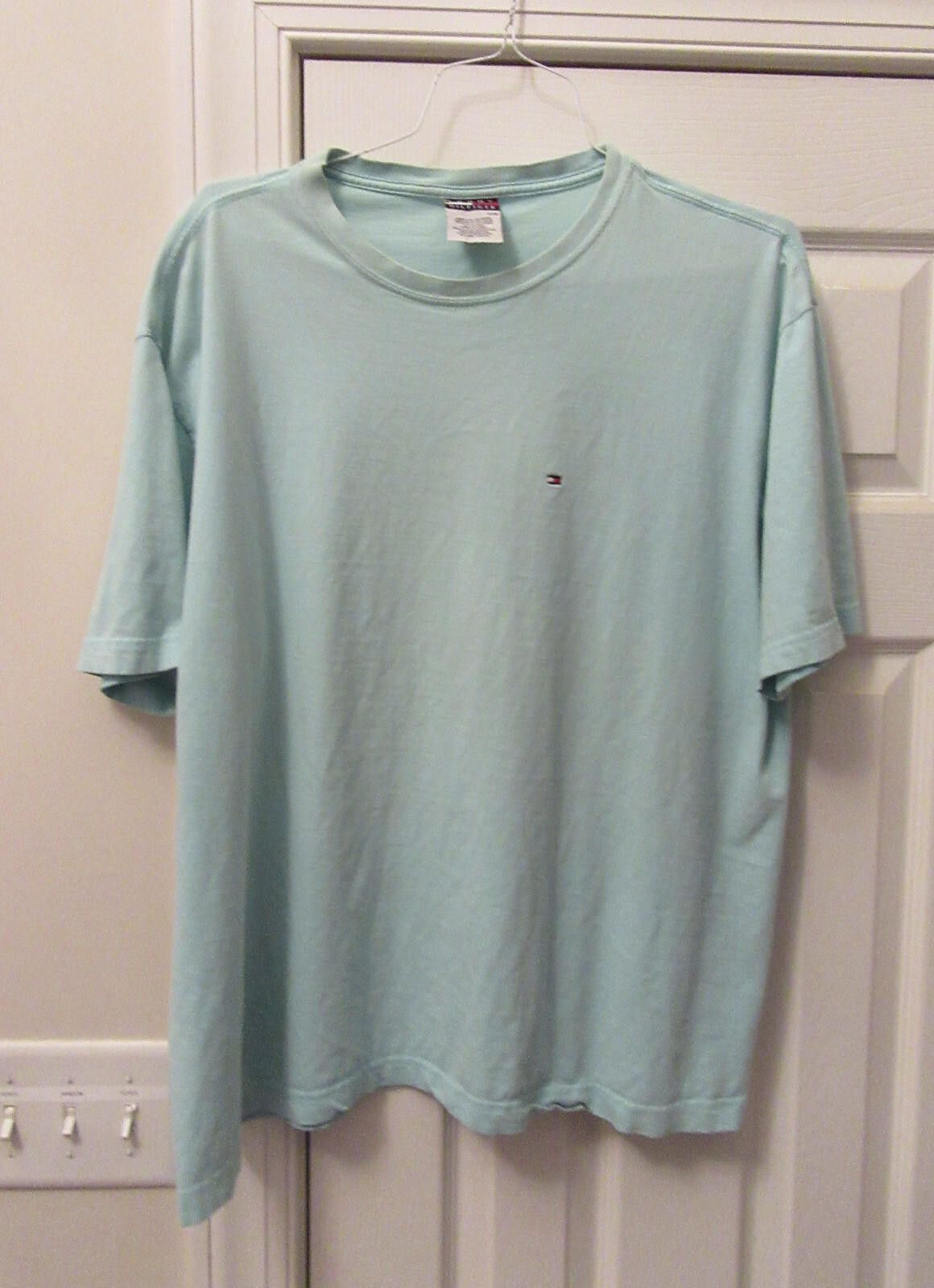 Tommy Hilfiger Tommy Hilfiger Mens Flag Logo T-Shirt Light Blue Size XL Size US XL / EU 56 / 4 - 1 Thumbnail