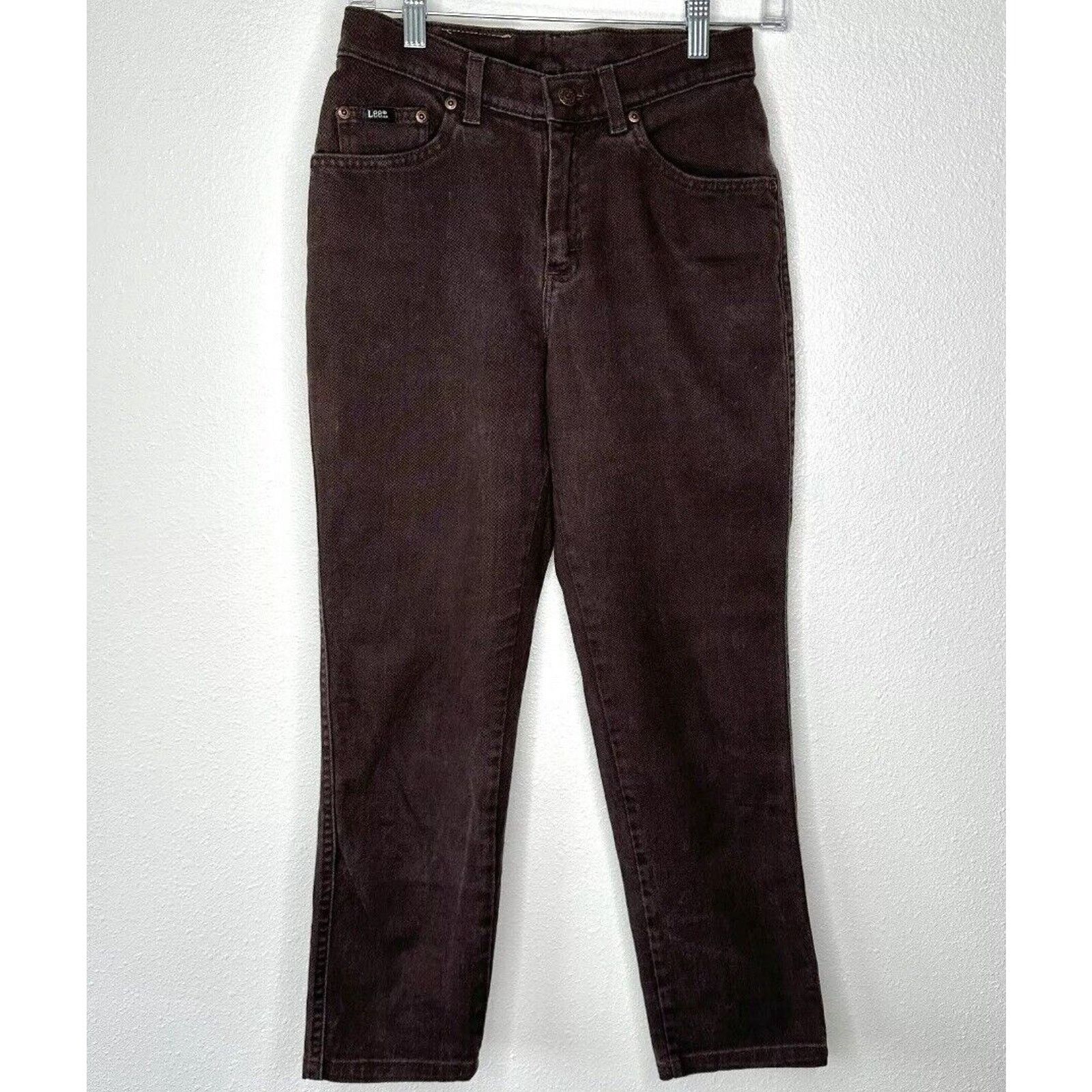 Lee Lee Original Brown Denim Mid Rise 5-Pocket Slim Jeans 4 Size 27" / US 4 / IT 40 - 1 Thumbnail