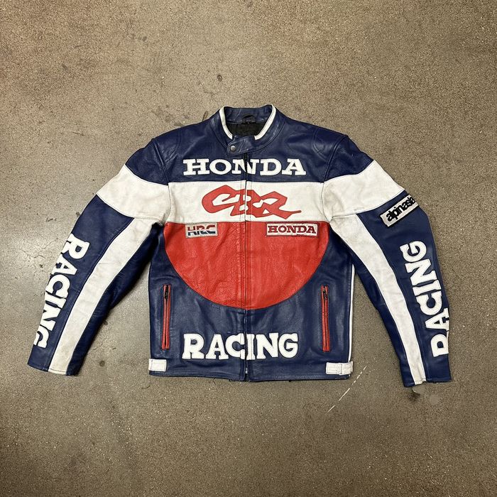 Vintage Vtg Honda CBR Leather Moto Grand Prix Race Jacket | Grailed