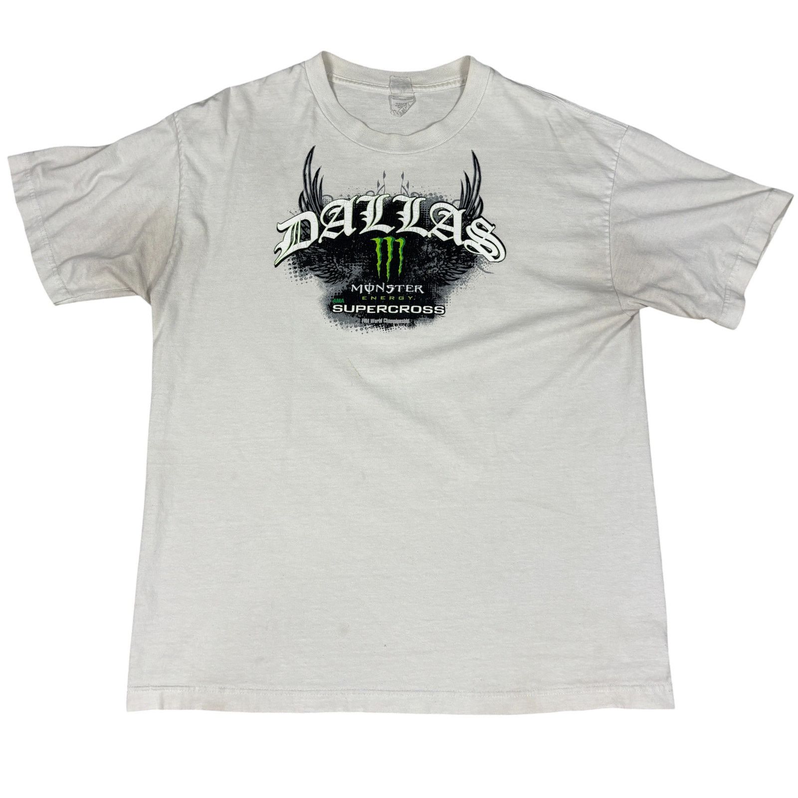 Fox Racing y2k 2000s style Monster Energy supercross dallas tshirt Lg Size US L / EU 52-54 / 3 - 1 Thumbnail