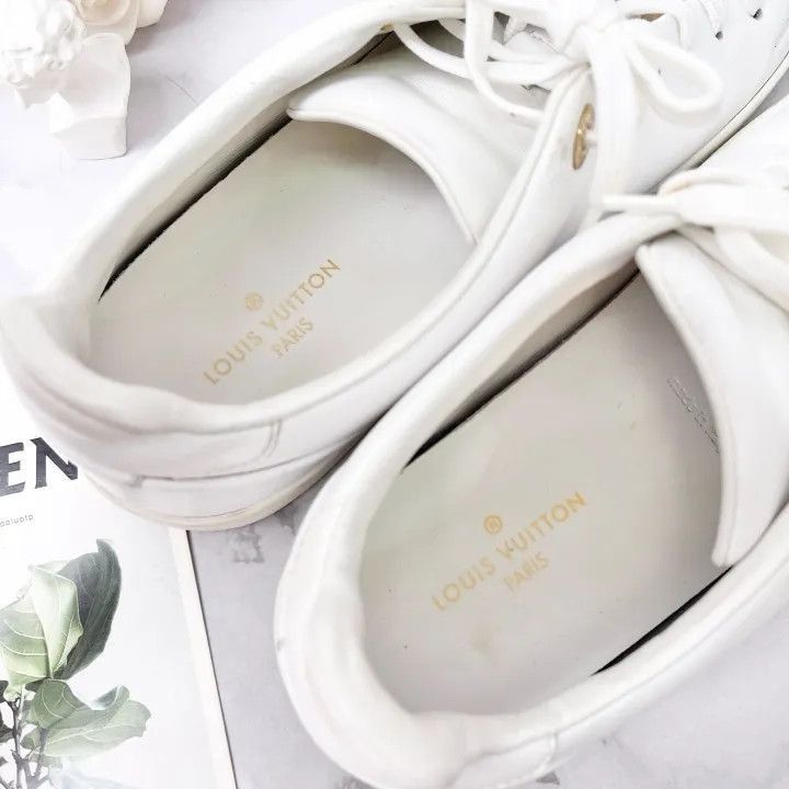 Louis Vuitton Louis Vuitton Frontrow White Leather Fashion Sneakers -2508 Size US 6 / IT 36 - 7 Thumbnail