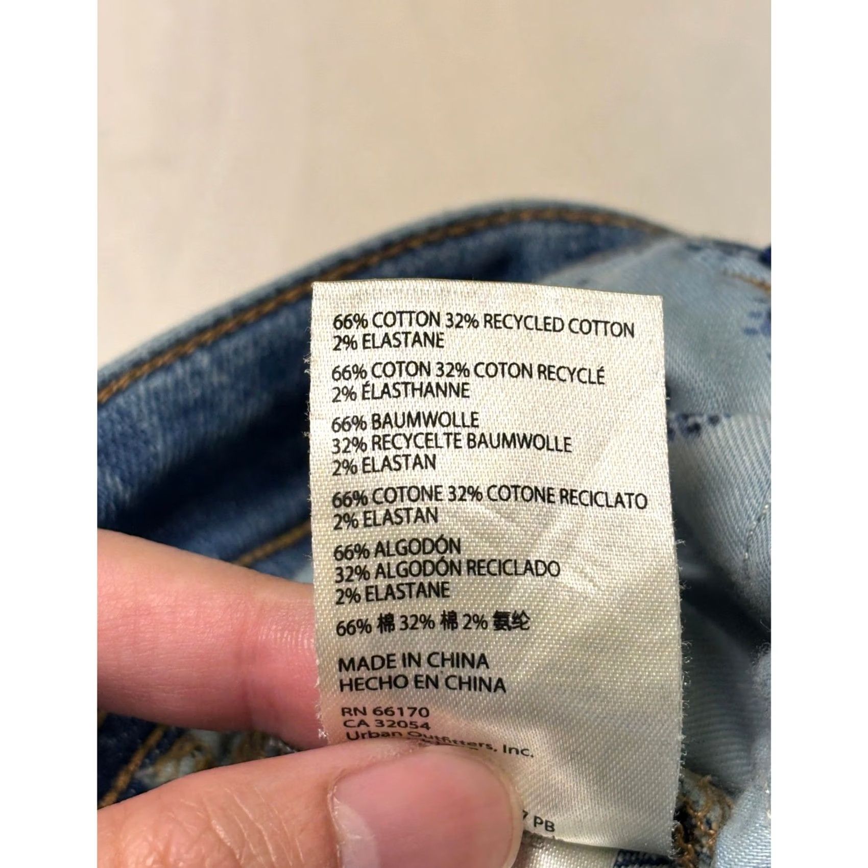 Vintage Pilcro and the Letterpress Slim Boyfriend Jeans Blue Wash Denim Womens 29X29 Size 29" - 6 Thumbnail