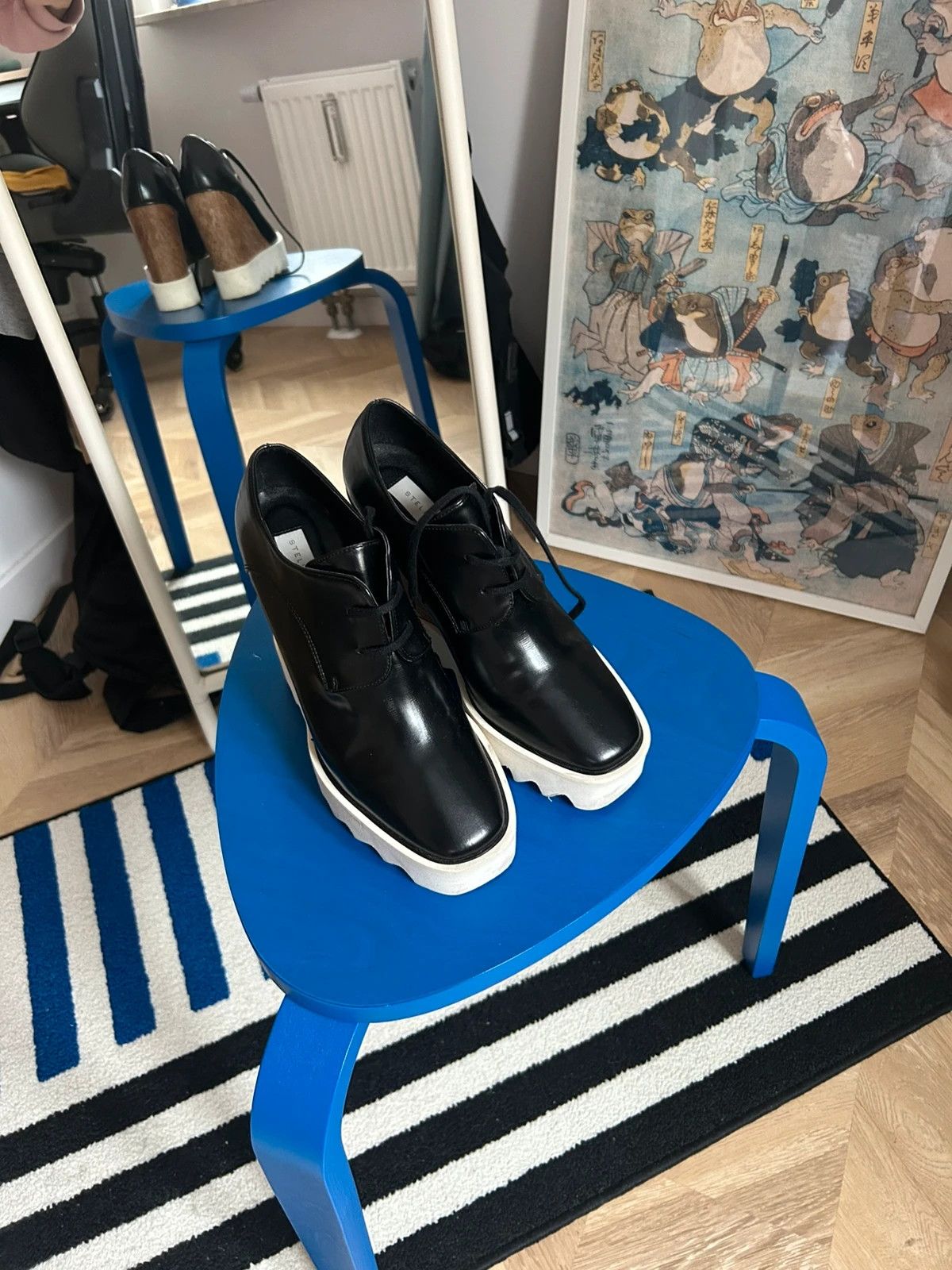 Stella McCartney Stella McCartney Elyse Vegan Leather Lace Ups Size US 7 / IT 37 - 8 Thumbnail
