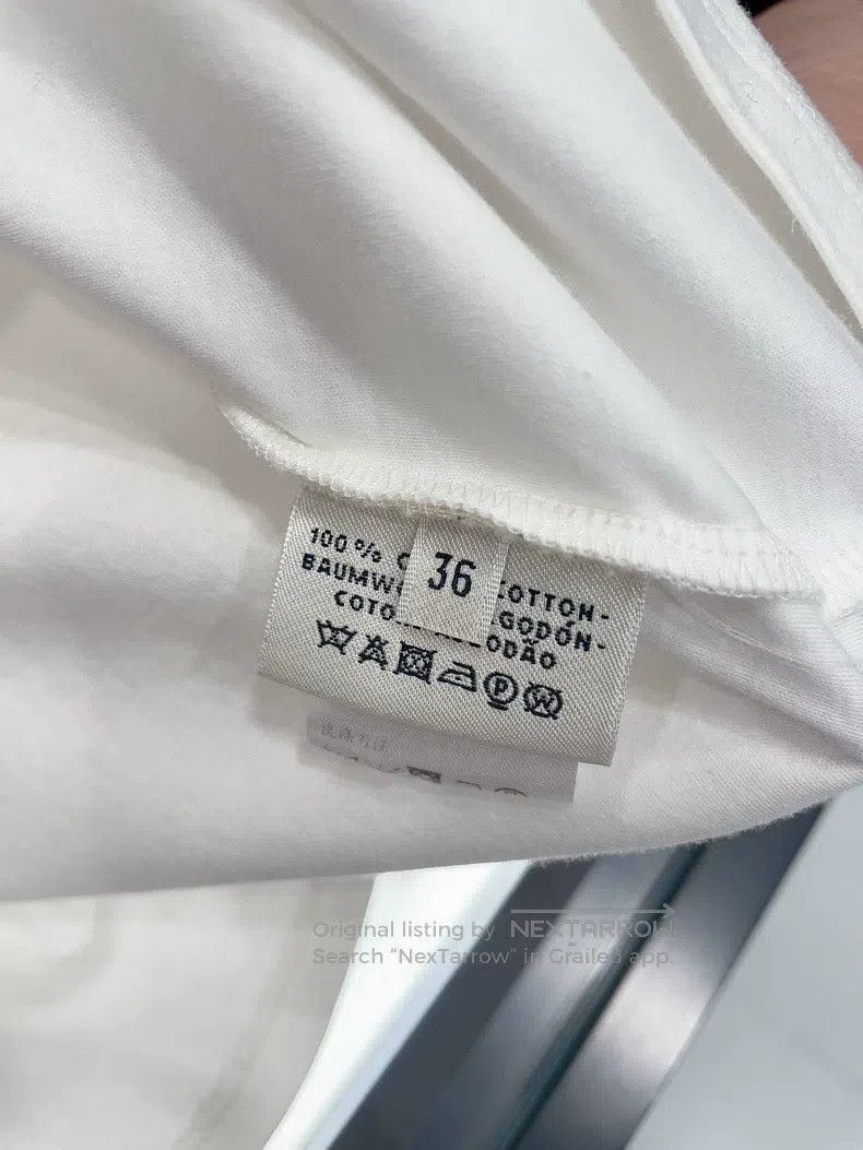 Hermes Hermes Embroidered white T-shirt Size XS / US 0-2 / IT 36-38 - 5 Thumbnail