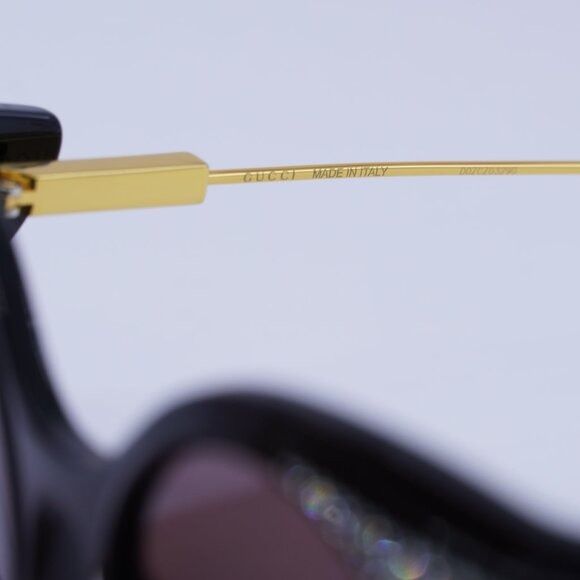 Gucci 🕶️ New Gucci GG1327S 001 Sunglasses - Shiny Black Size ONE SIZE - 7 Thumbnail