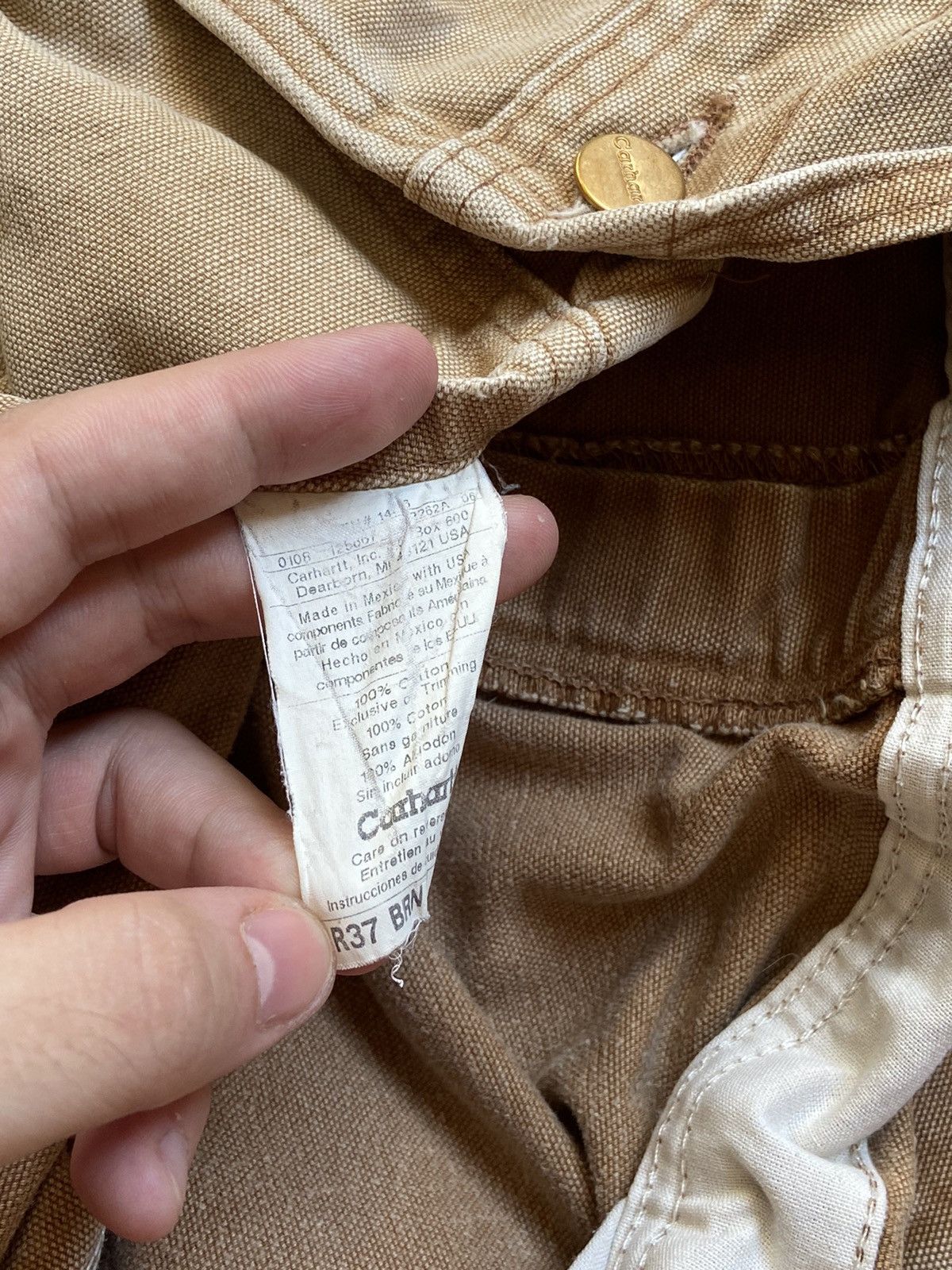 Carhartt × Vintage Vintage 80s Carhartt Archival Faded Distressed Overall Size US 40 / EU 56 - 20 Thumbnail