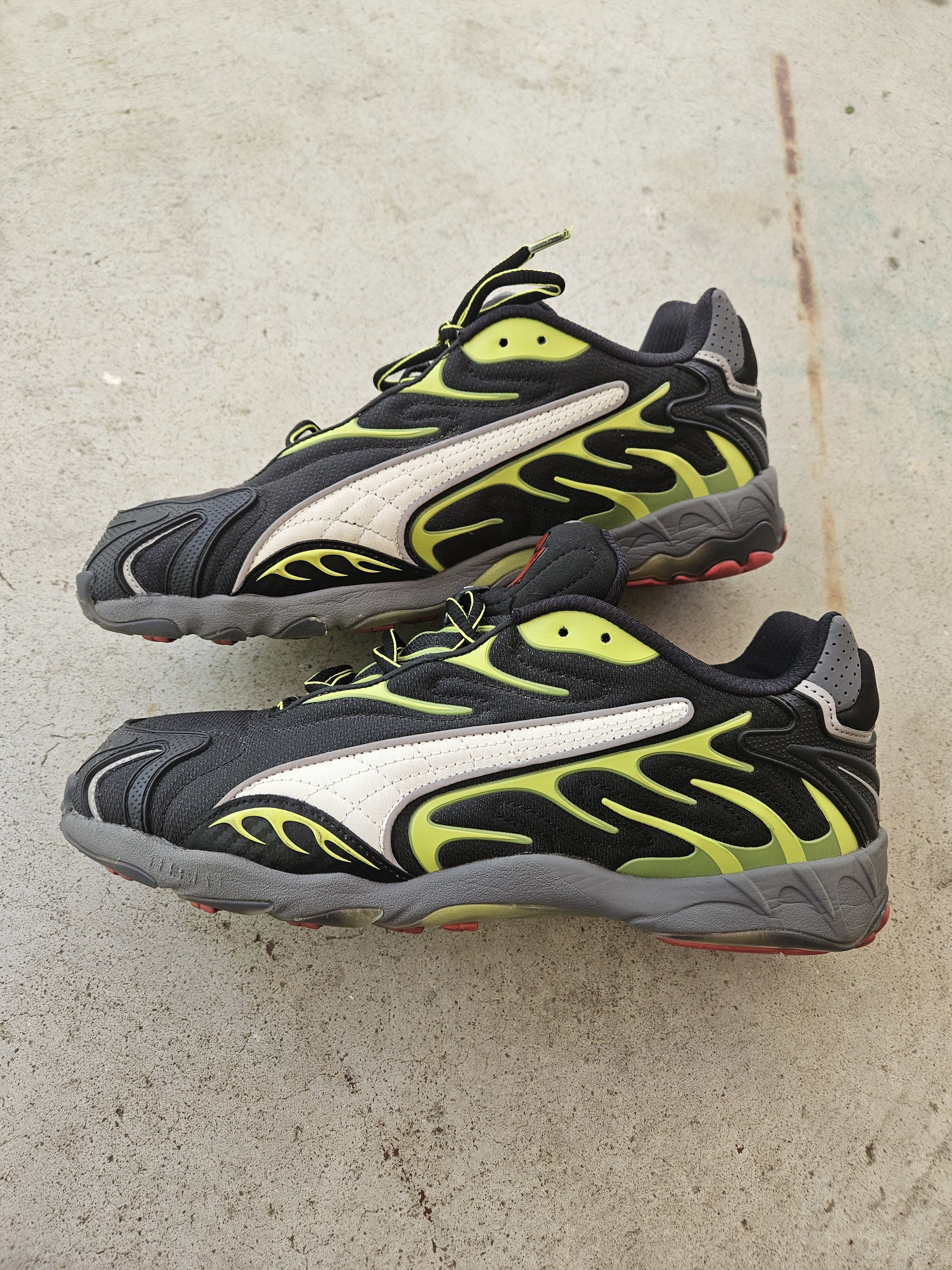Inhale Mesh Black Green A$AP ROCKY Drive Sneakers