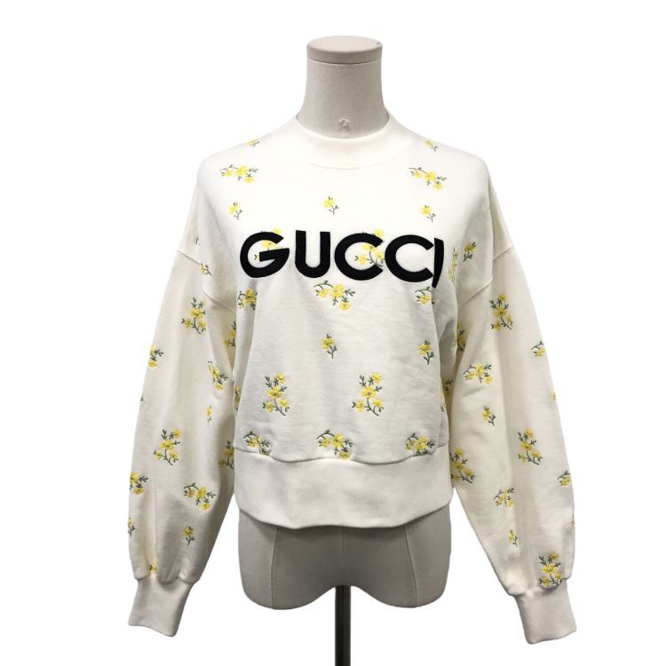 Gucci Gucci Floral Logo Sweatshirt XXXS Size XXS / US 00 / IT 34 - 1 Thumbnail