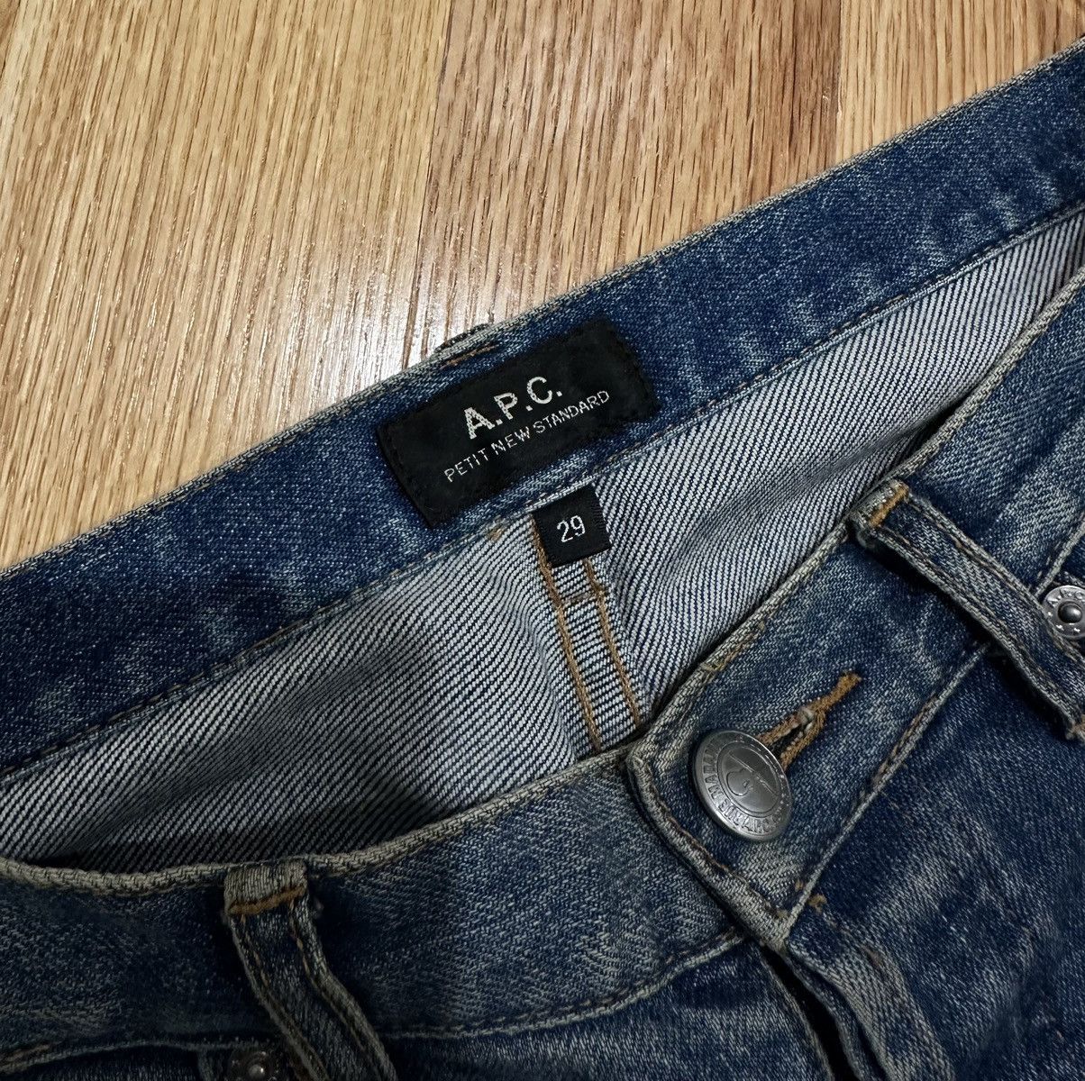 A.P.C. A.P.C Stonewash Denim Jeans Ripped Rockstar Raw Size US 29 - 9 Thumbnail