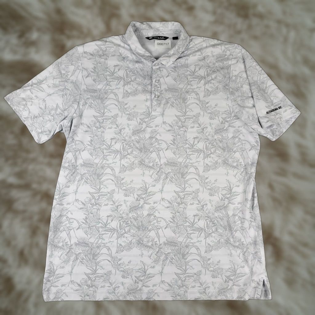 TravisMathew Travis Mathew Polo Shirt Mens 2XL White Gray Golf Casual Short Sleeve Shirt Polo Mans 2XL Size US XXL / EU 58 / 5 - 1 Thumbnail