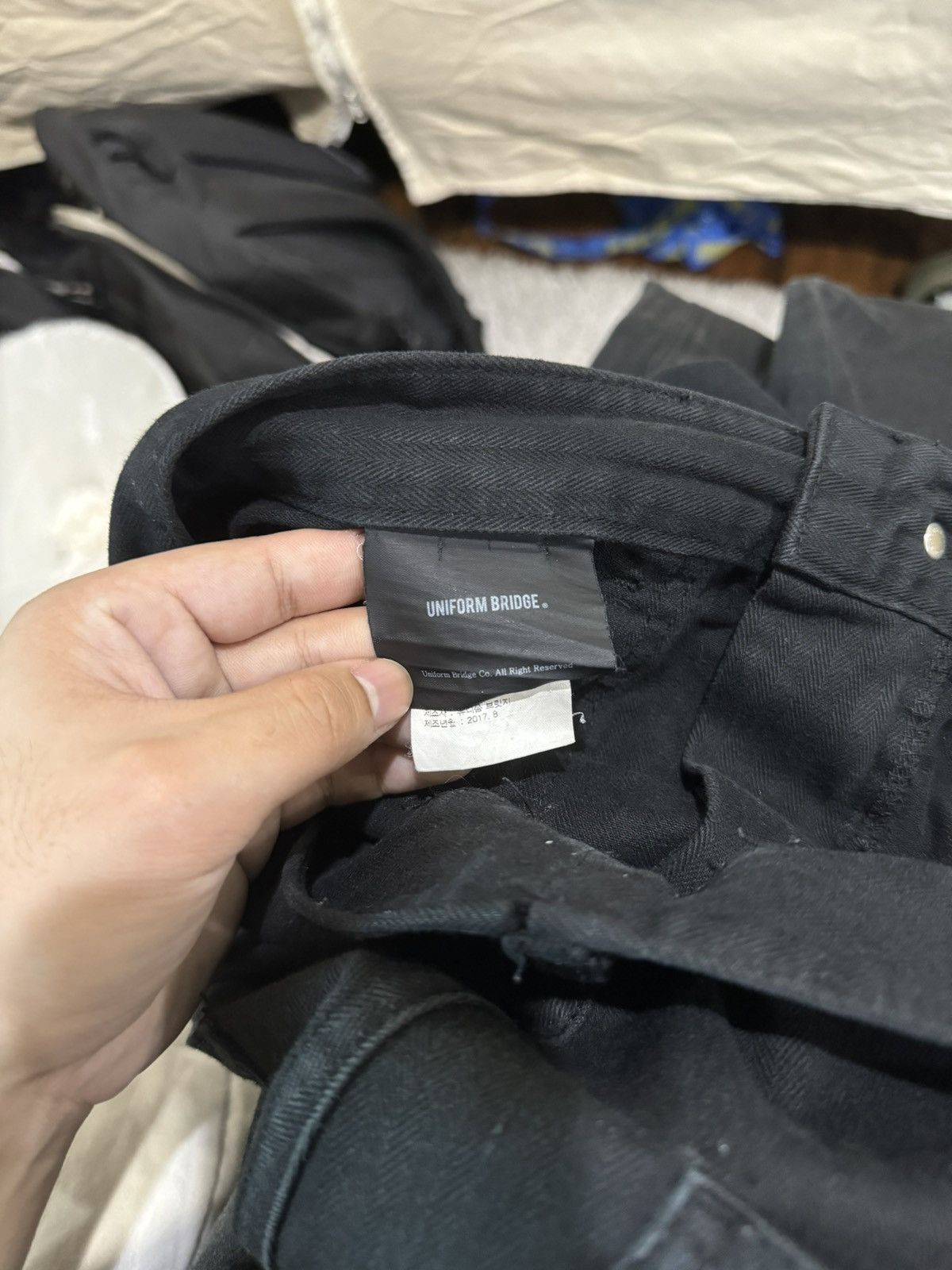 Uniform Bridge Uniform Bridge Herringbone HBT Fatigue Baker Pants Black Size US 30 / EU 46 - 20 Thumbnail