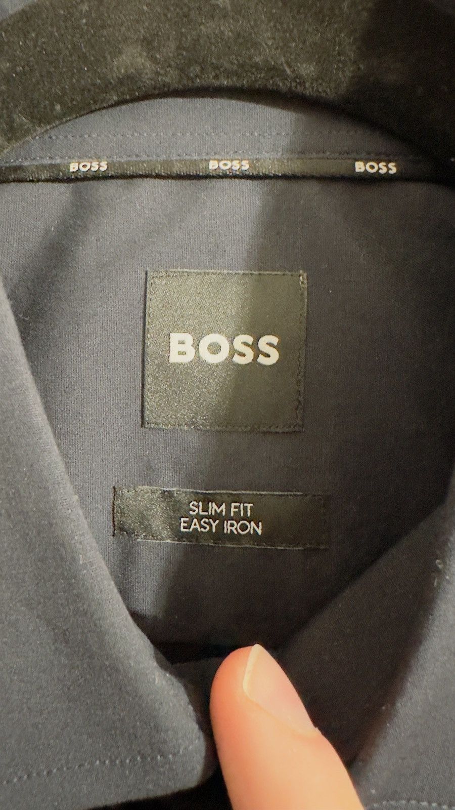 Hugo Boss Hugo Boss Dress Shirt Slim Fit Easy Iron Long Sleeve 15.5/39 Size 38R - 3 Thumbnail