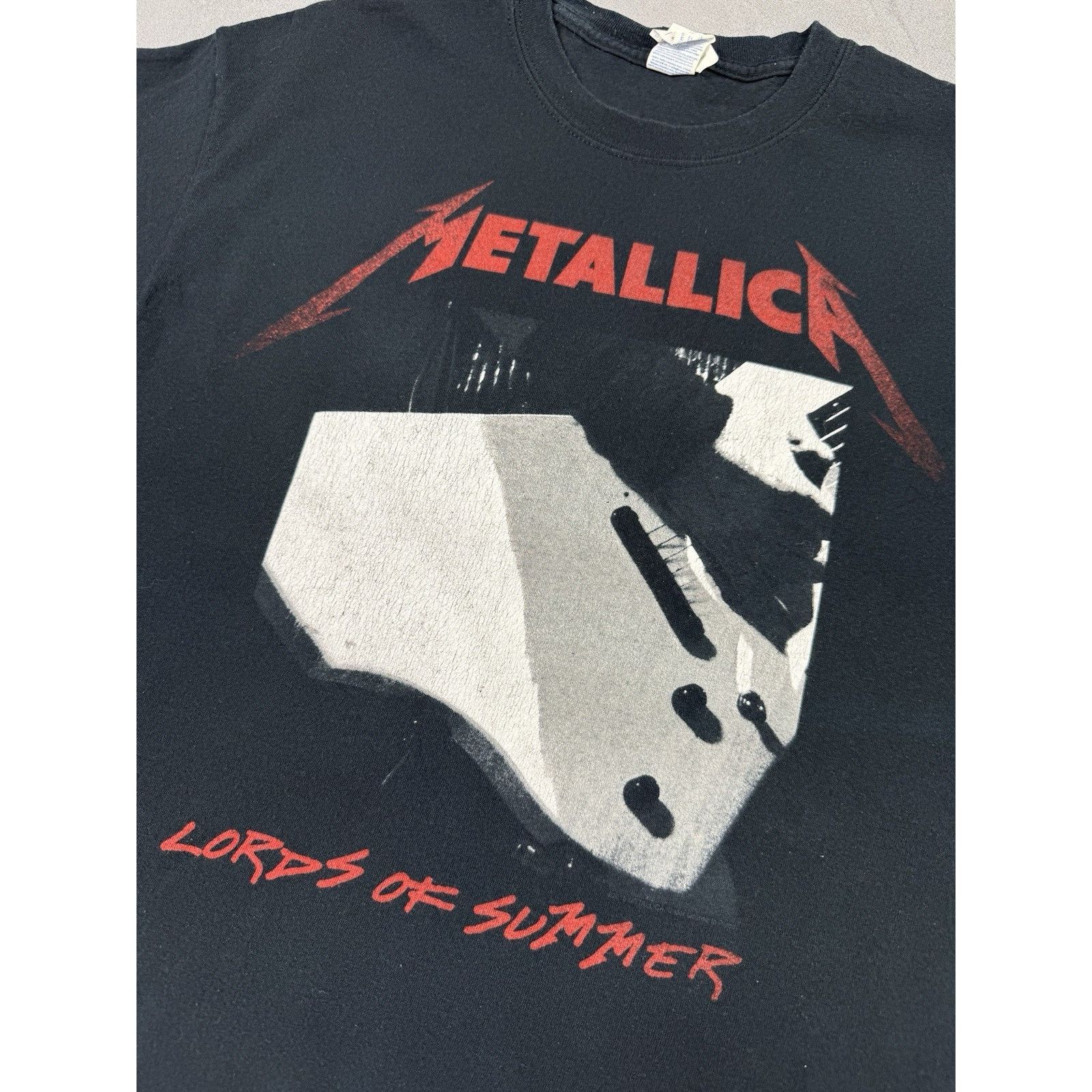Metallica Metallica Lords Of Summer Tour T Shirt Band Tee Black Faded Size US L / EU 52-54 / 3 - 10 Thumbnail
