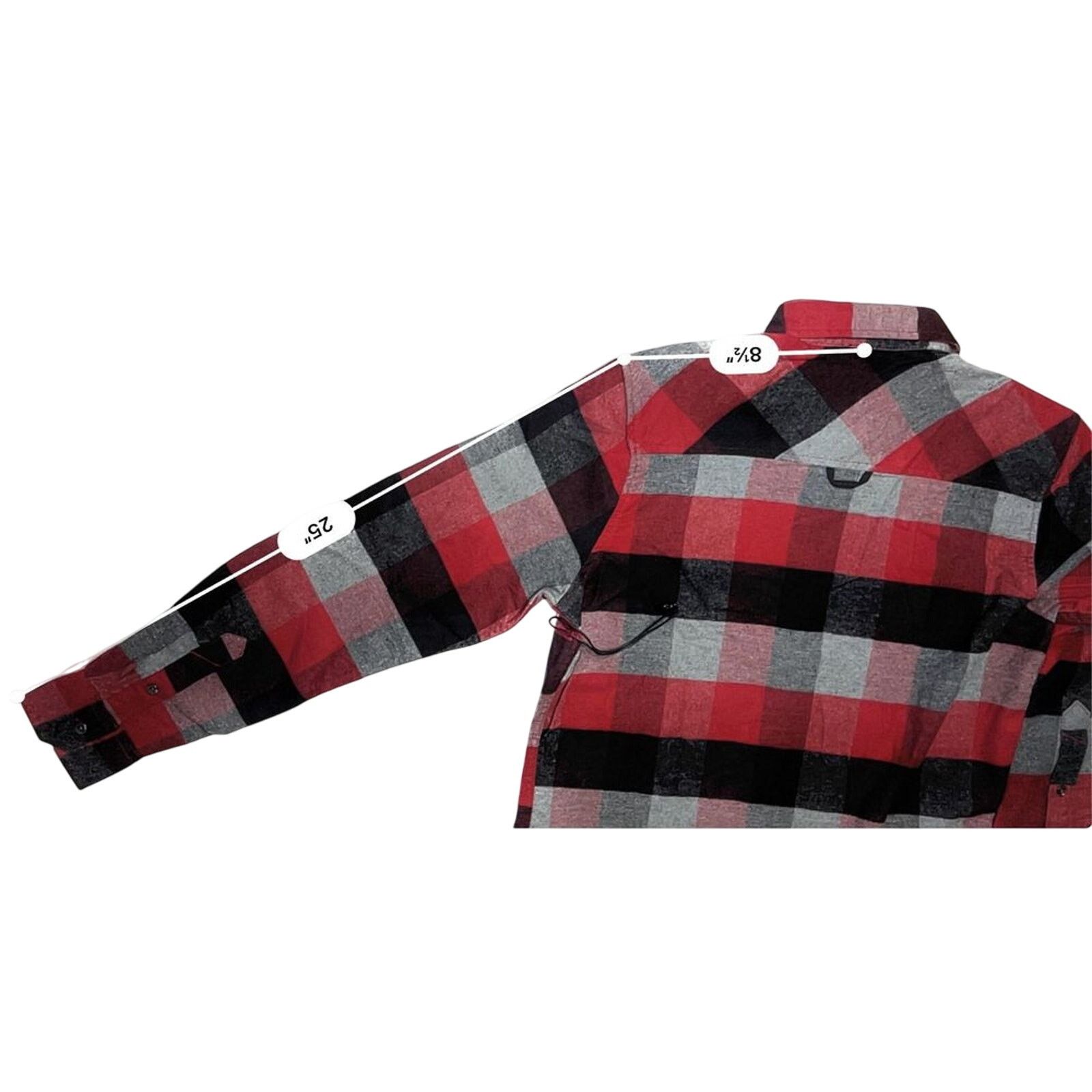 Kenneth Cole Kenneth Cole Slim Fit Stretch Red Flannel BU Shirt SMALL Size US S / EU 44-46 / 1 - 7 Thumbnail