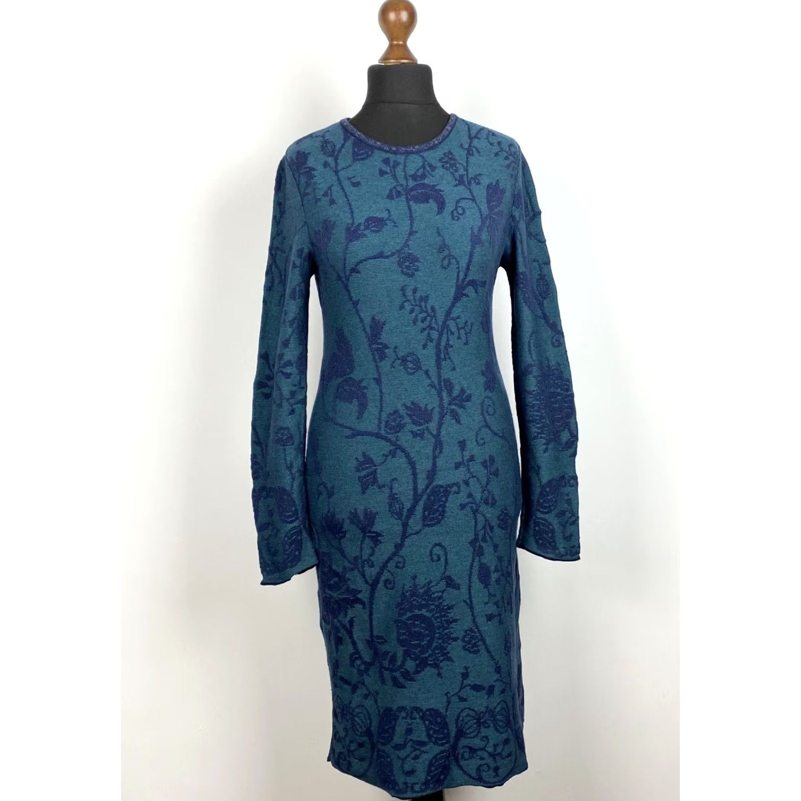 Vintage IVKO Womens Wool Dress Size 38 A-Line Multicoloured Long Dress Womens Size XS / US 0-2 / IT 36-38 - 2 Thumbnail