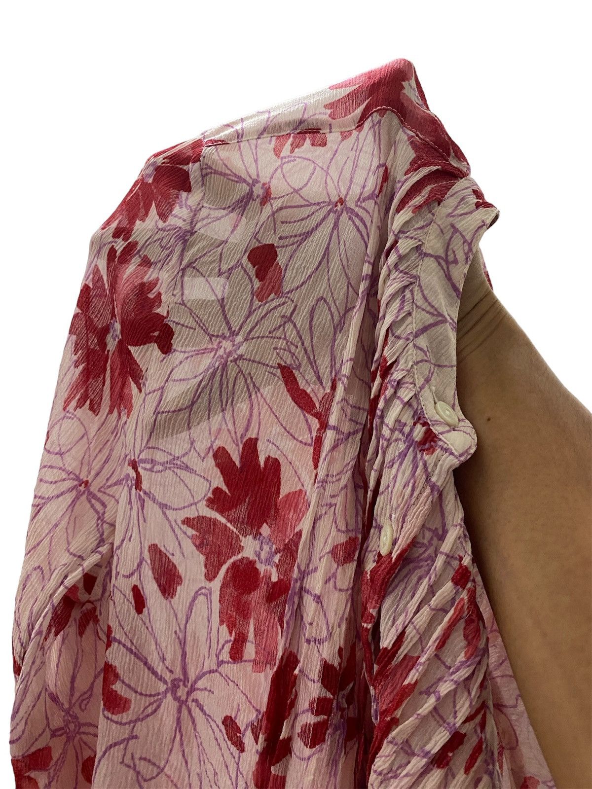 Loro Piana 🔥🔥💰💰Loro Piana red floral pleated Size M / US 6-8 / IT 42-44 - 7 Thumbnail