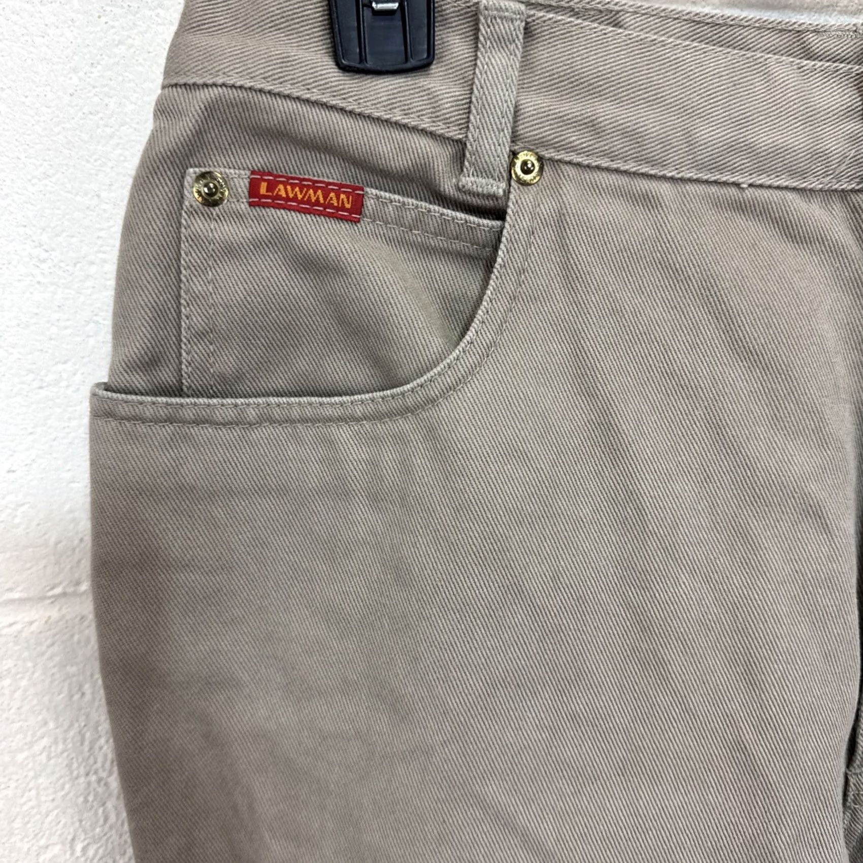 Denime VINTAGE Lawman Western Bootcut Jeans Womens Size 15 Beige Denim 32" Waist 35" Inseam Size 36" / US 14 / IT 50 - 2 Thumbnail